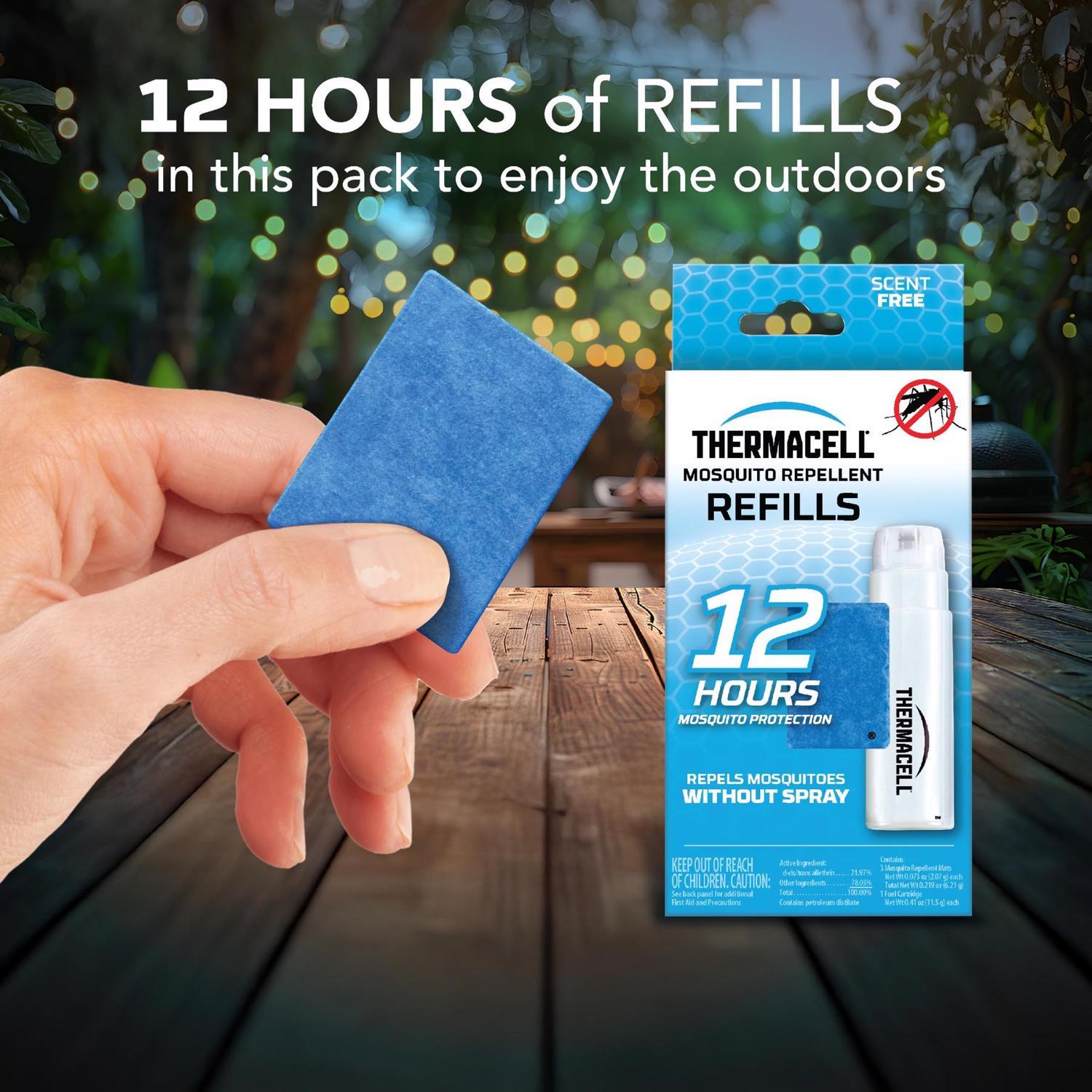 Thermacell Fuel-ZoneGuard Insect Repellent For Mosquitoes 12-Hr Refill pk