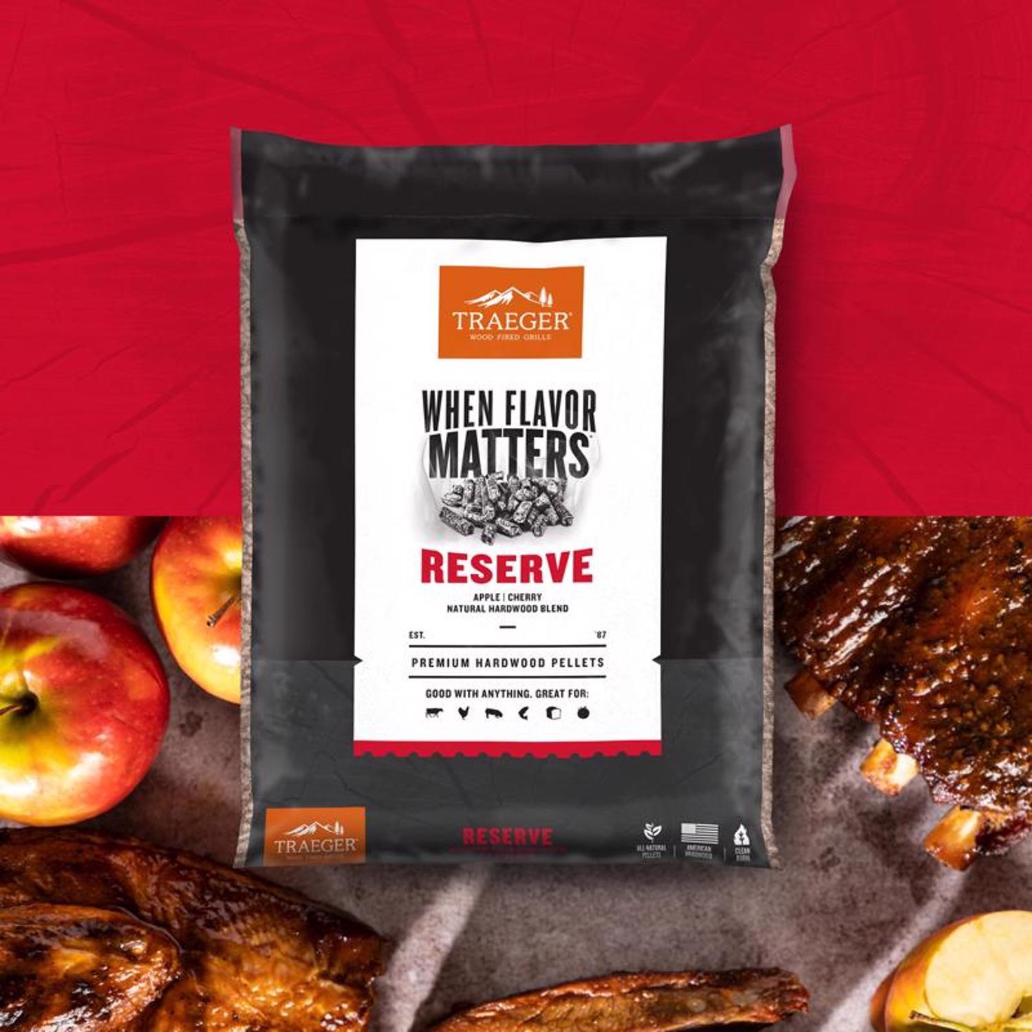 Traeger Reserve Hardwood Pellets All Natural Apple/Cherry 20 lb
