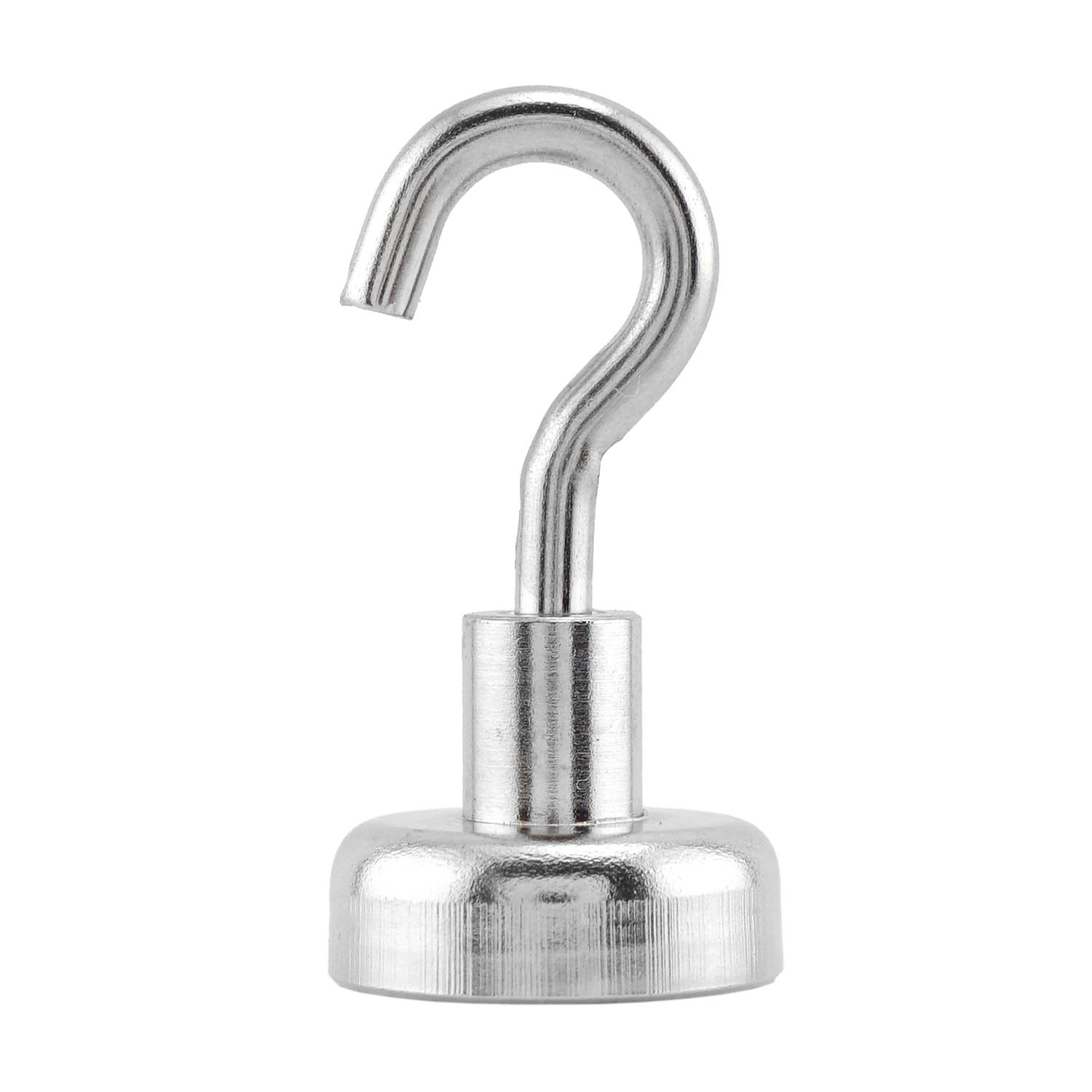 Magnet Source 1.4 in. L X.787 in. W Silver Magnetic Hook 28 lb. pull 2 pc