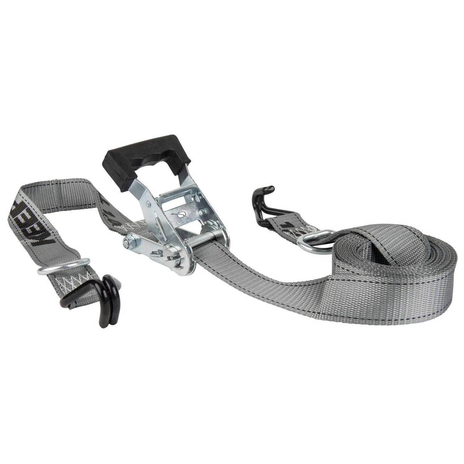 Keeper 1.5 in. W X 14 ft. L Gray Tie Down w/Ratchet 1000 lb 1 pk