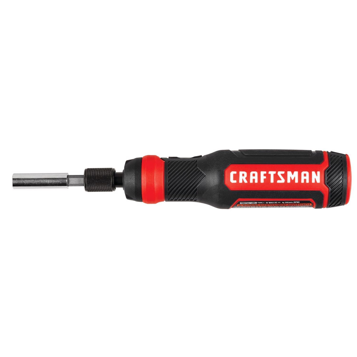 CRAFTSMAN 4V MAX Cordless Rechargeable Screwdriver Kit