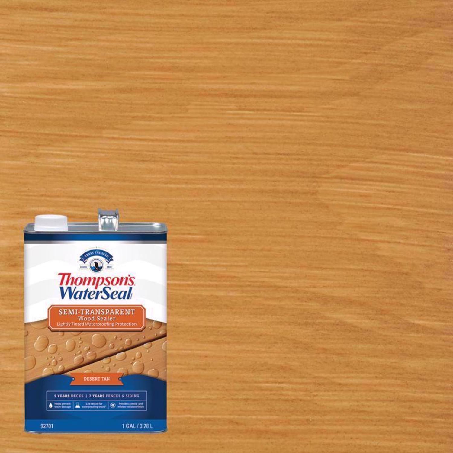 Thompson's WaterSeal Semi-Transparent Desert Tan Water-Based Acrylic/Alkyd/Urethane Waterproofing Wo