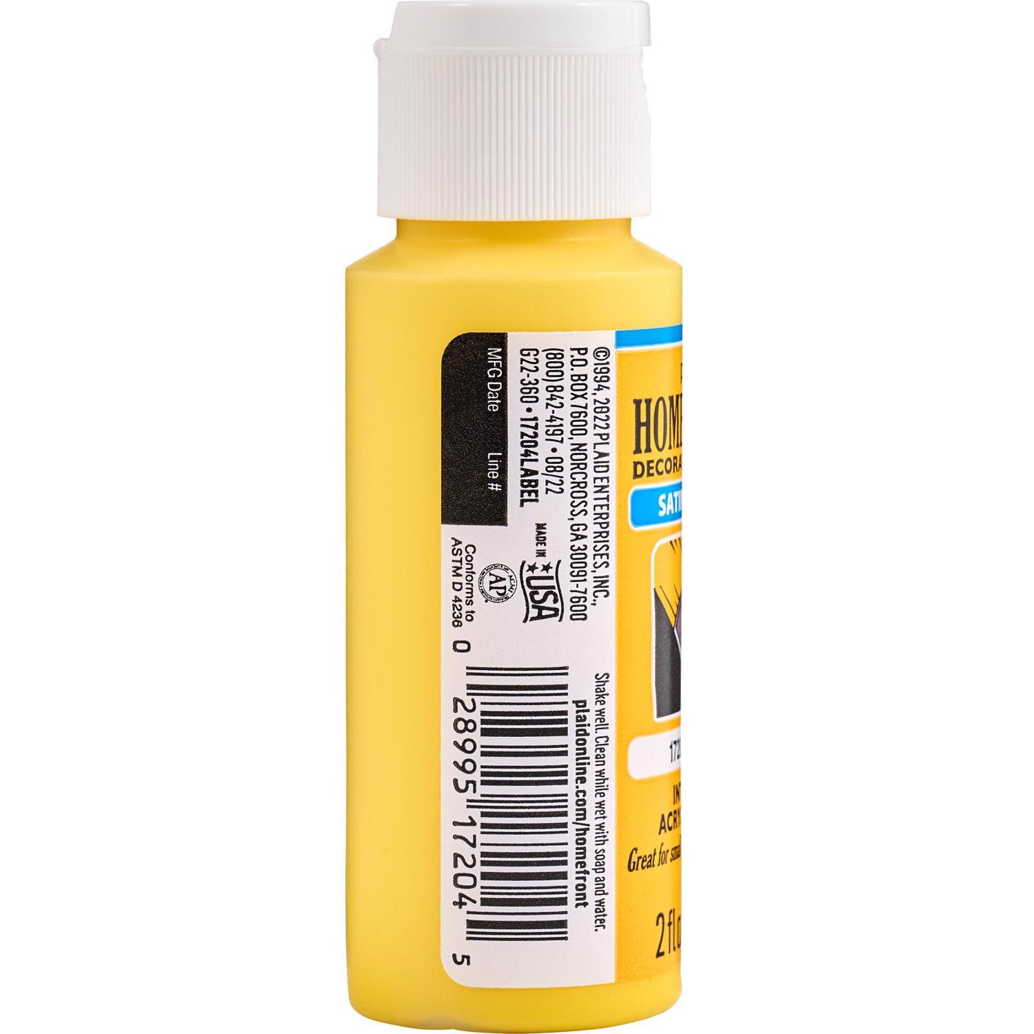 Homefront Satin Yellow Hobby Paint 2 oz