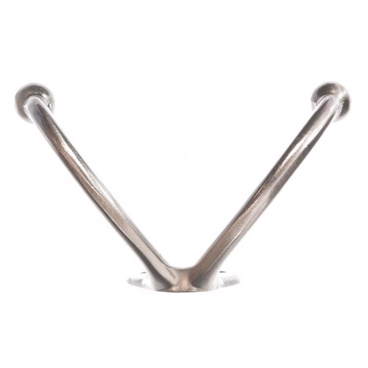 Ace 1 in. L Satin Nickel Silver Brass Small Double Garment Hook 2 pk