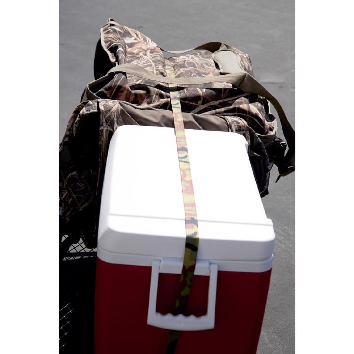 Keeper 1 in. W X 8 ft. L Camo Tie Down w/Ratchet 400 lb 4 pk