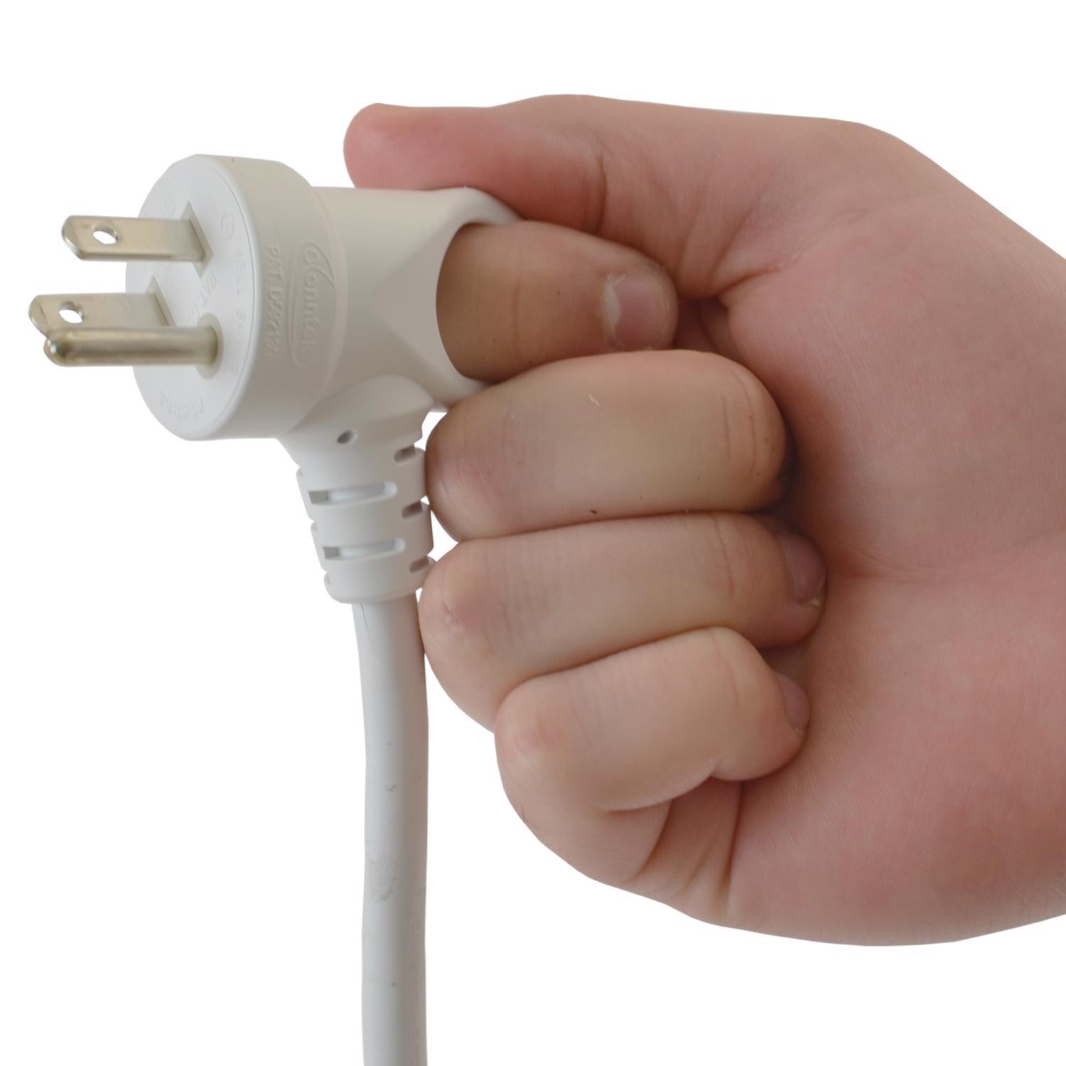 Conntek Indoor 15in. L White Extension Cord 16/3 SJTW