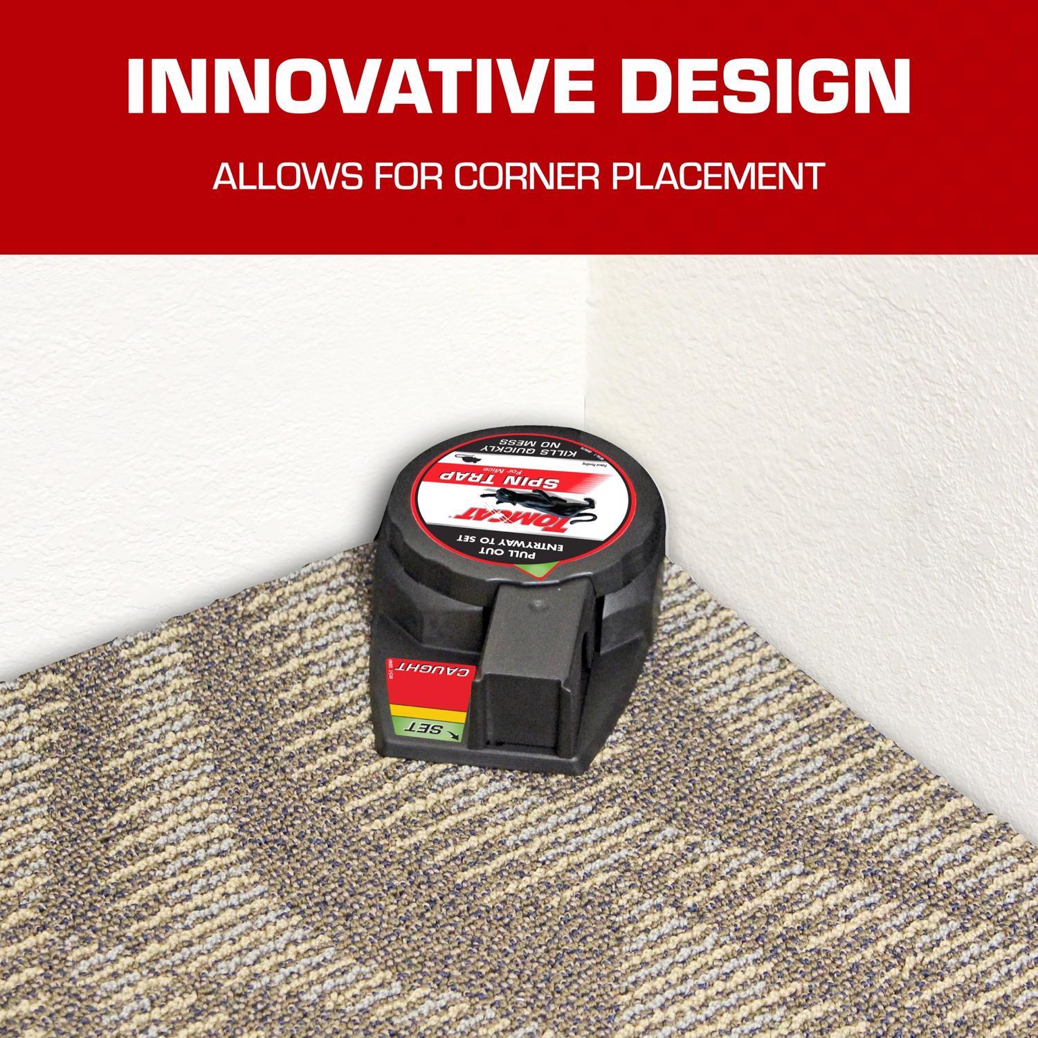 Tomcat Spin Trap Small Covered Trap For Mice 2 pk