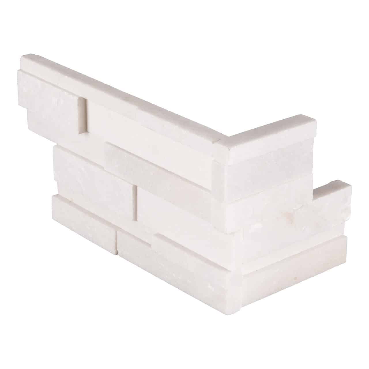 Arctic White Panel 3D Hon "L" Panel 6x18