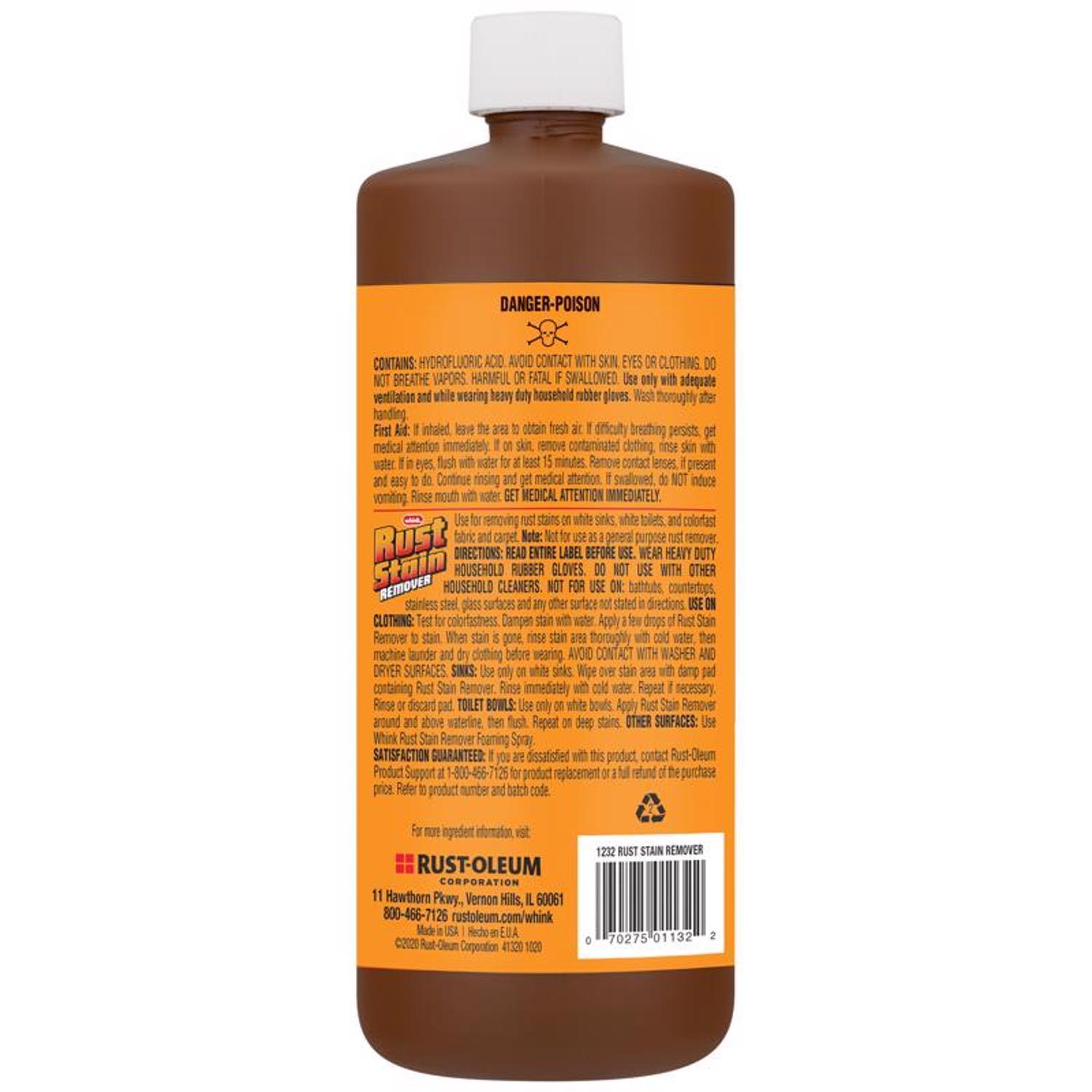 Whink No Scent Rust Stain Remover 32 oz Liquid