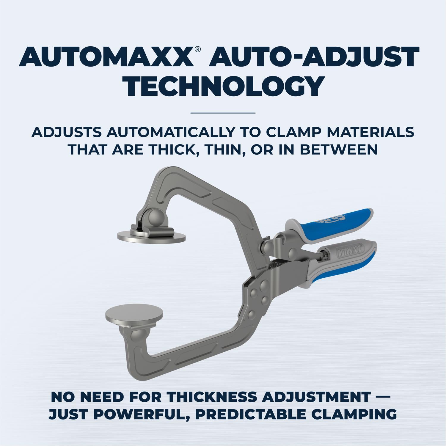 Kreg Automaxx 3 in. X 3 in. D Wood Project Clamp 450 lb 1 pc