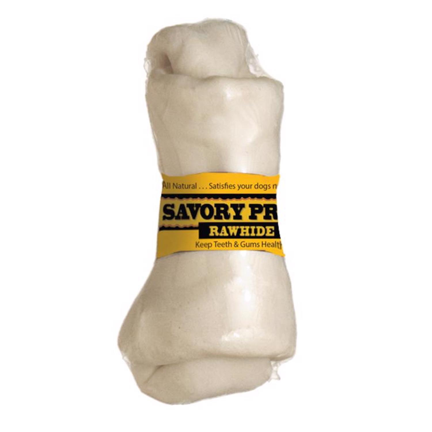 Savory Prime American Supreme Small Adult Knotted Bone Beef Rawhide 4-5 in. L 1 pk