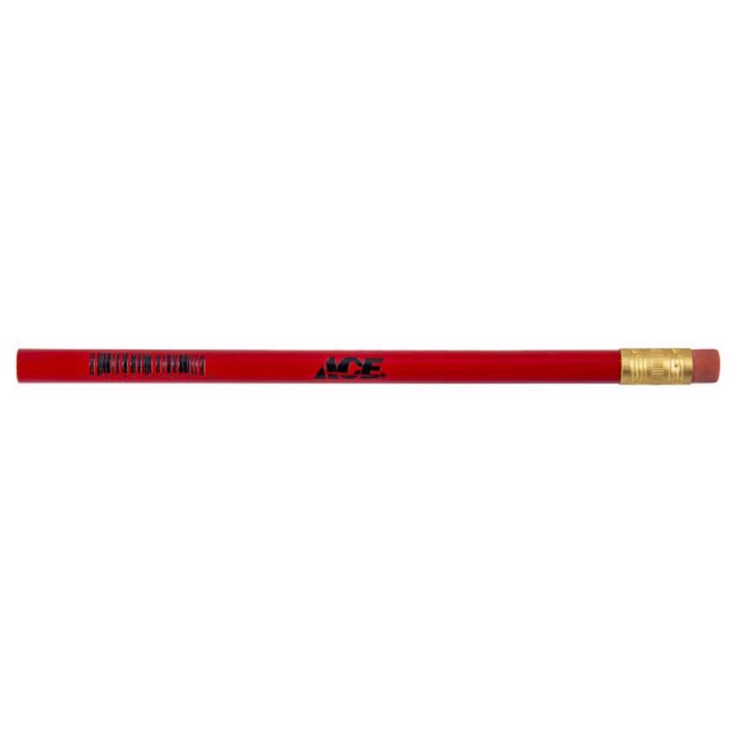 Ace 7-1/2 in. L Jumbo Pencil Red 1 pc