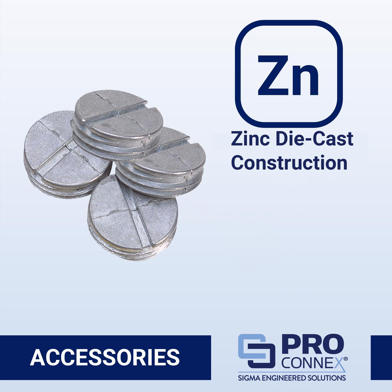 Sigma Engineered Solutions Round Die-Cast Zinc 1 in. H X 3/4 in. W Closure Plug