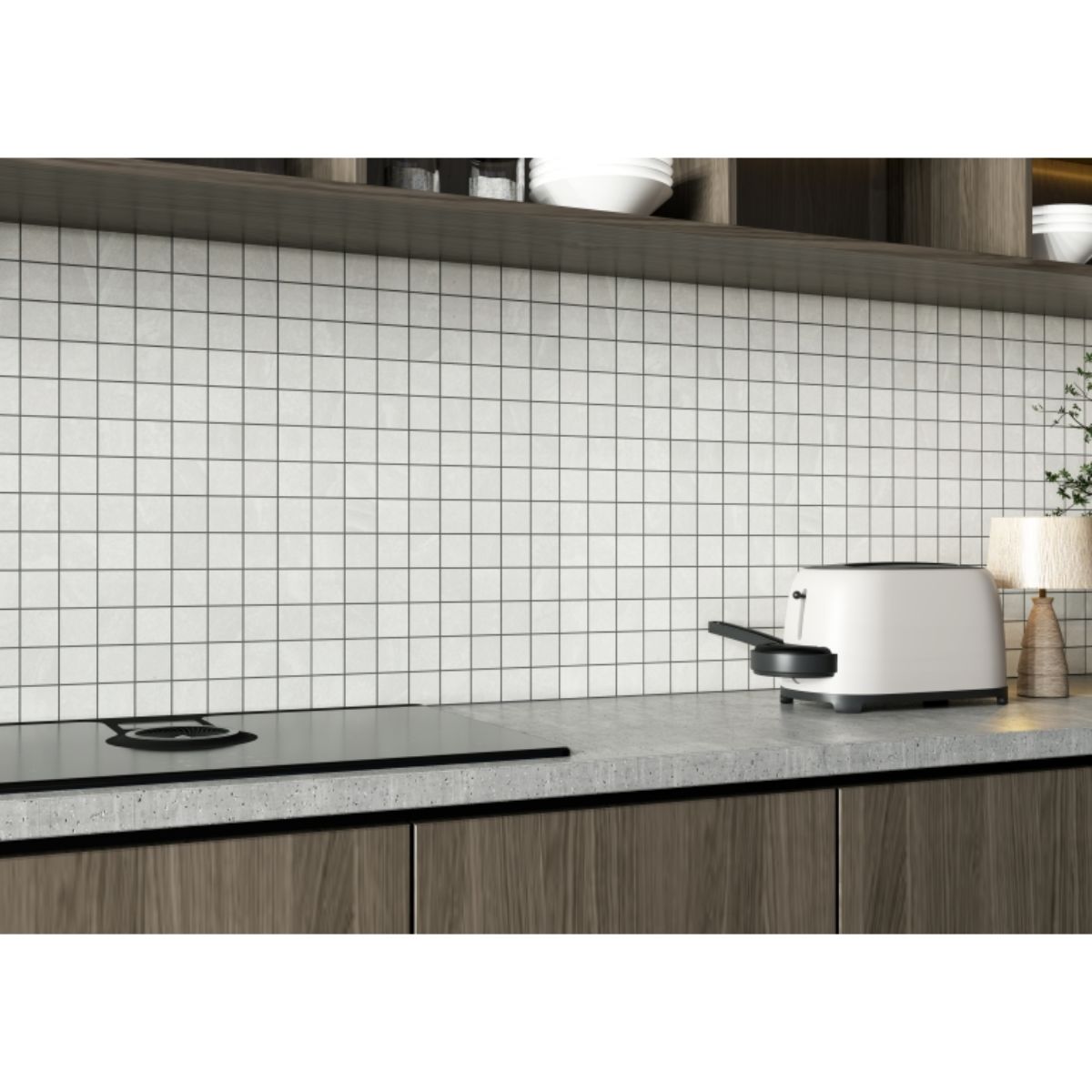 Emser Tile Cavanite White Matte 2X2/12X12