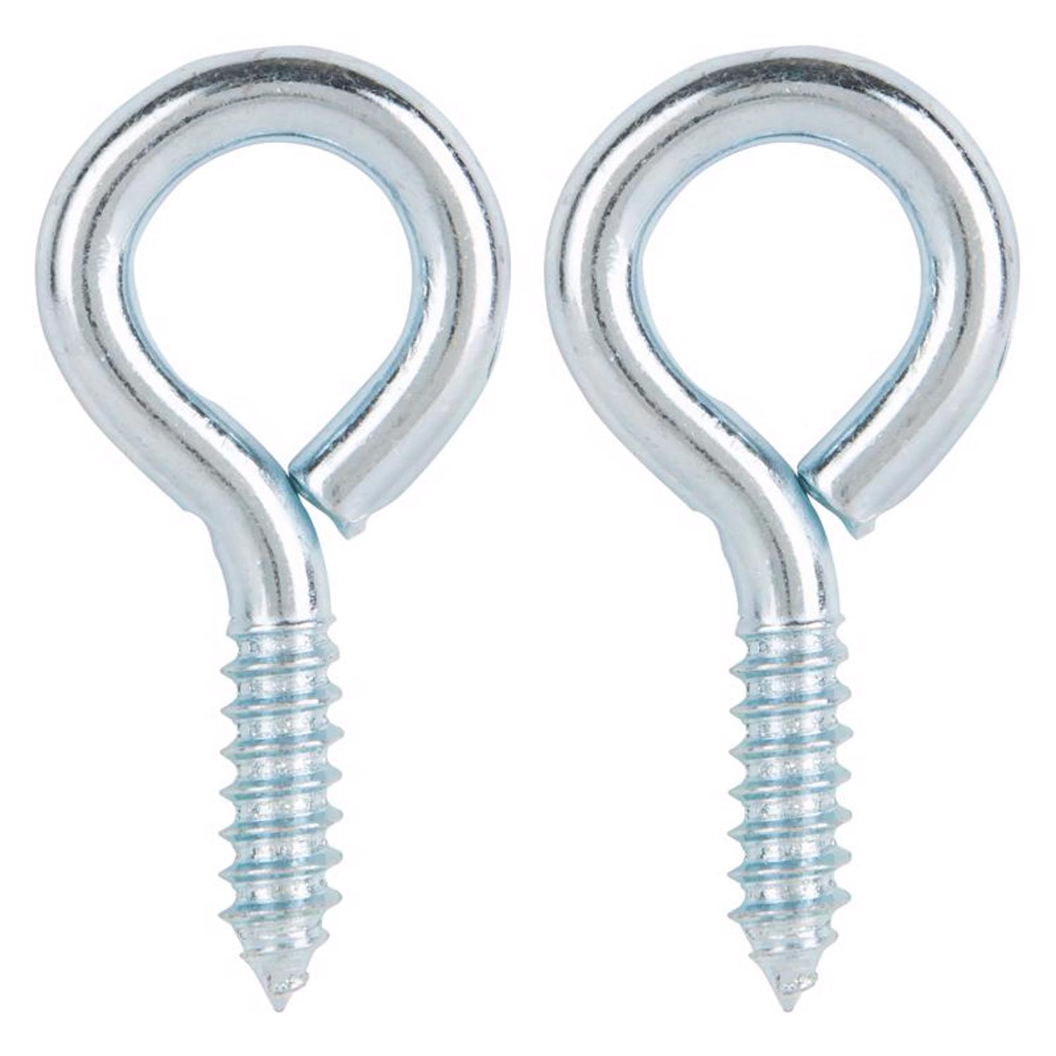 Ace 11/32 in. D X 2-5/8 in. L Zinc-Plated Steel Screw Eye 200 lb. cap. 2 pk