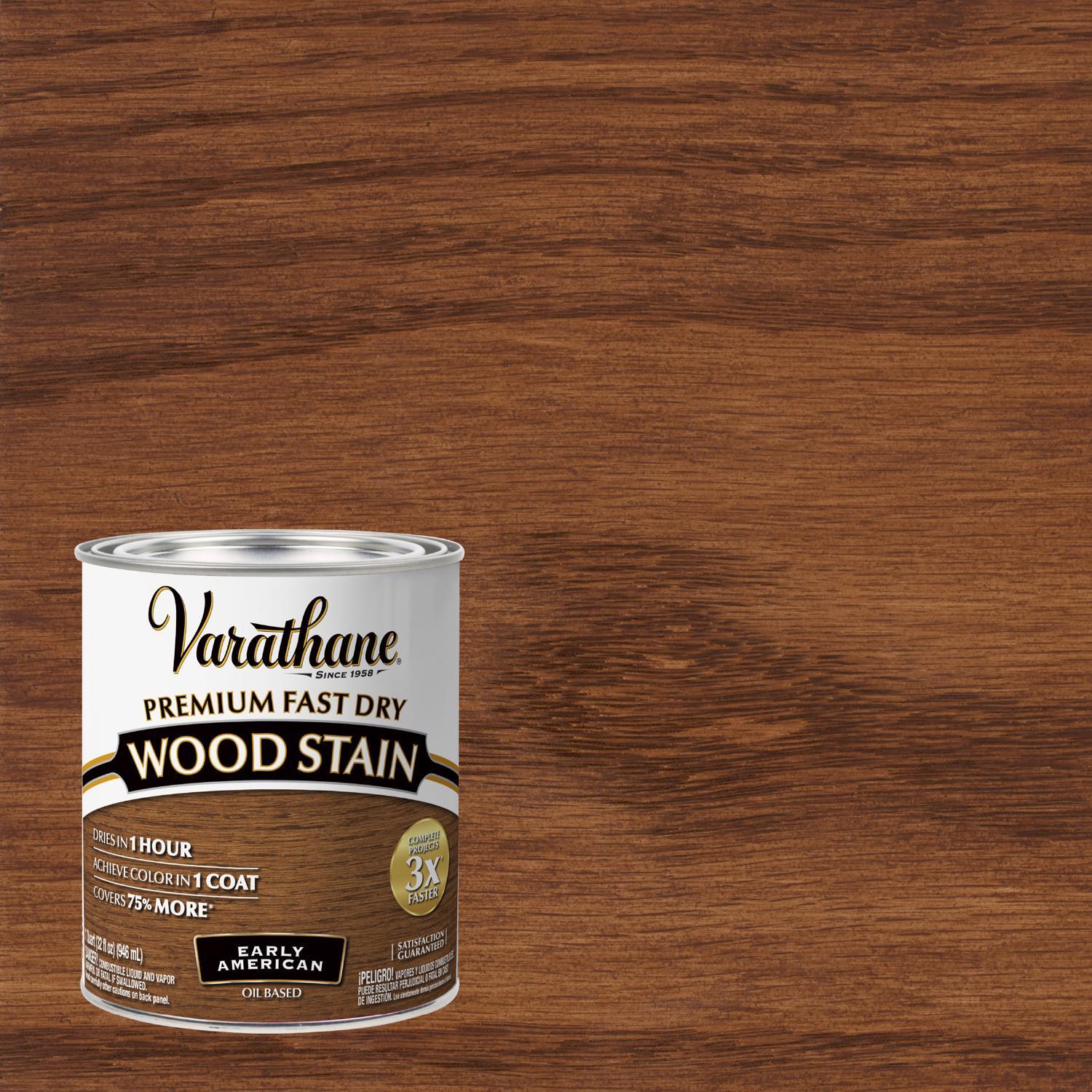 Varathane Premium Early American Oil-Based Fast Dry Wood Stain 1 qt