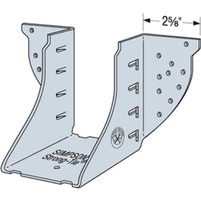 Simpson Strong-Tie HGUS™ Galvanized Face-Mount Joist Hanger for 7 in. x 14 in. Engineered Wood