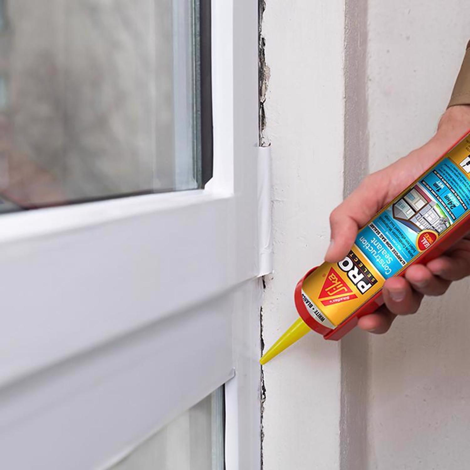 Sika Pro Select White Polyurethane All Purpose Construction Sealant 10.1 oz