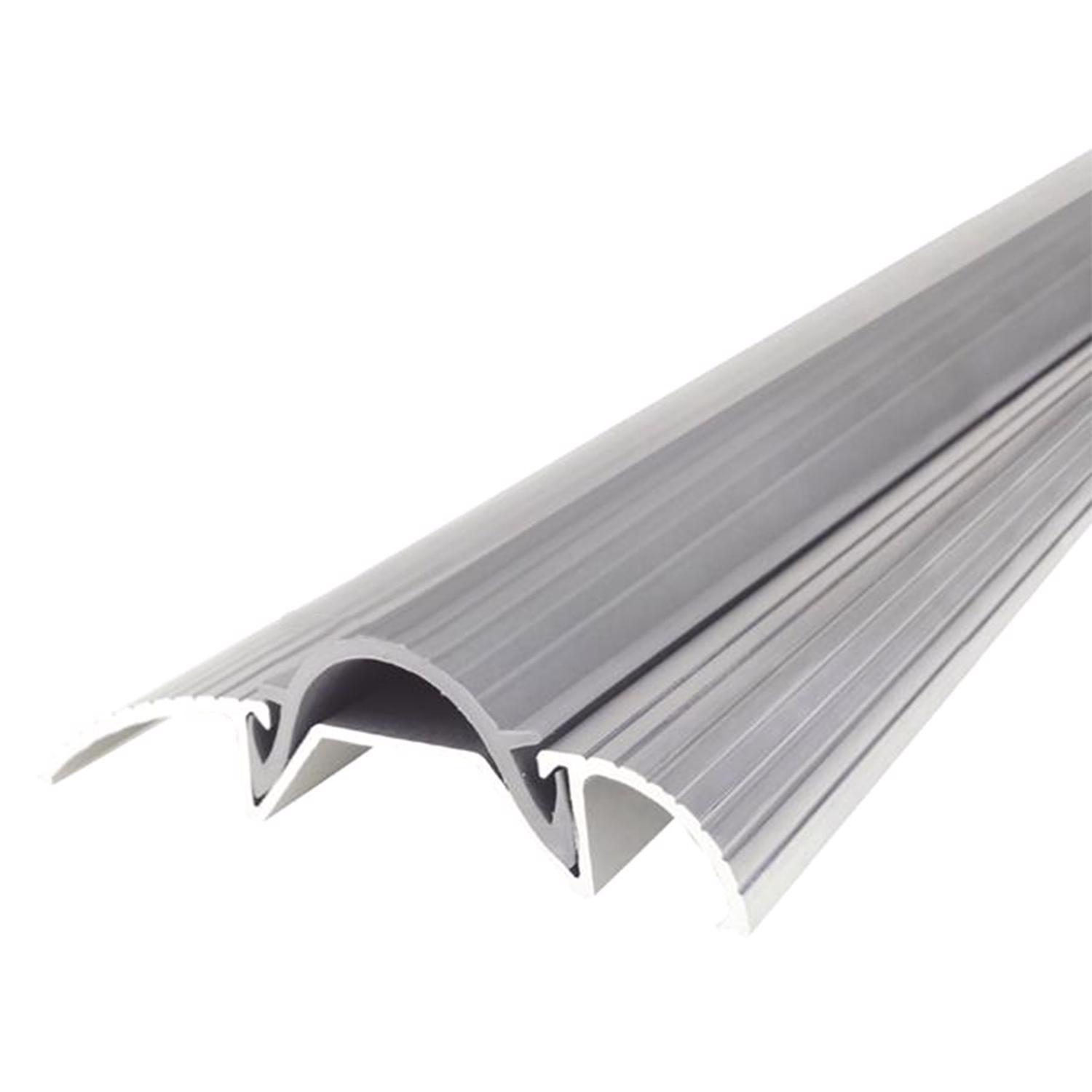 M-D Building Products 0.75 in. H X 3 in. W X 36 in. L Aluminum/Vinyl Low Threshold Silver