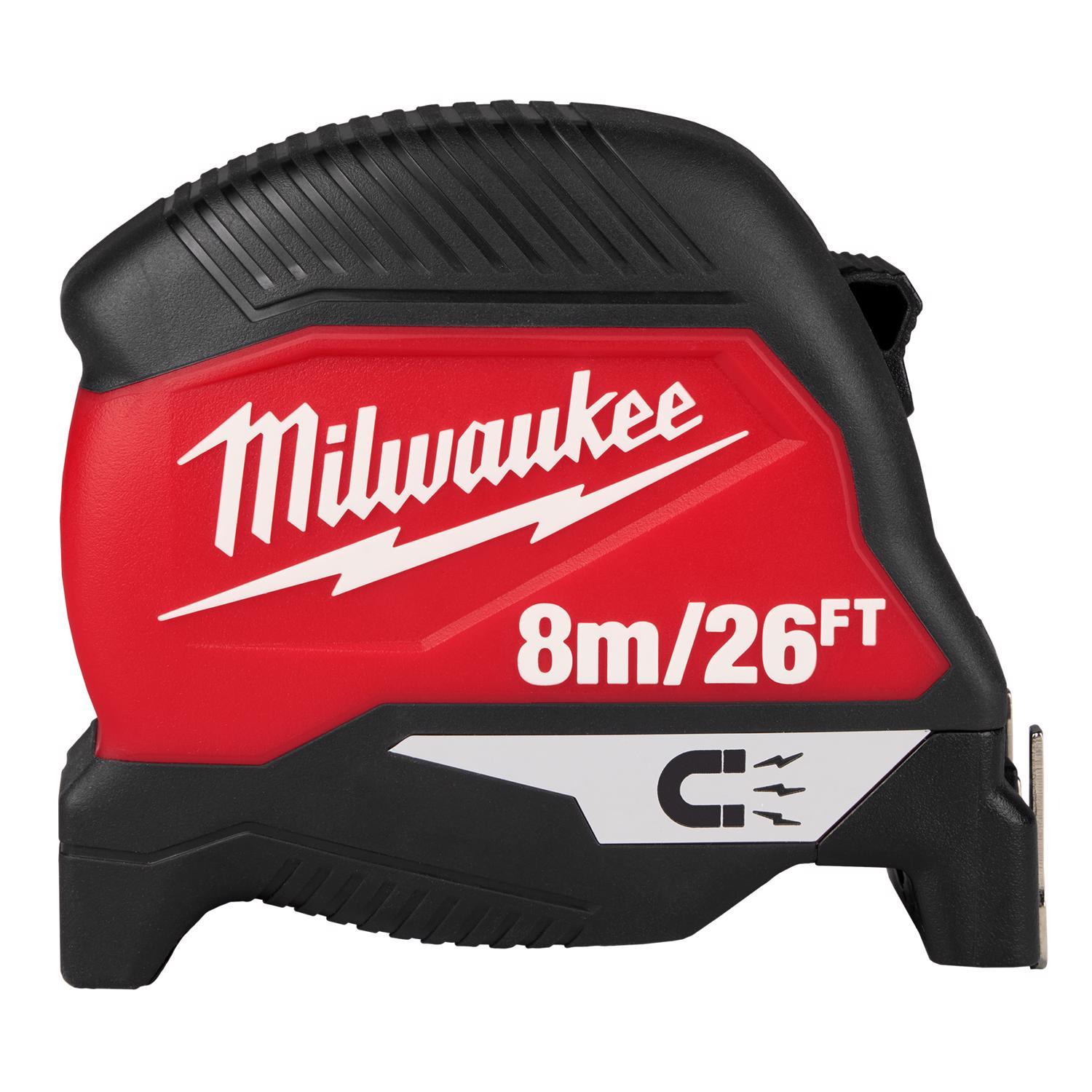 Milwaukee 26 ft. L X 1 in. W Compact Wide Blade Magnetic Tape Measure 1 pk