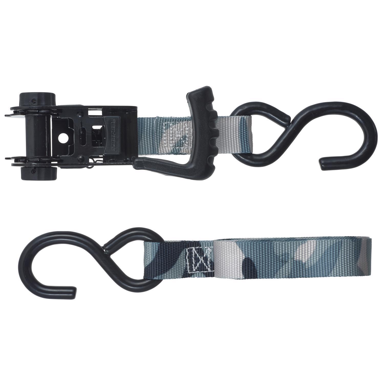 Keeper Ergo-Torque 1 in. W X 10 ft. L Camo Ratchet Tie Down Strap 500 lb 2 pk