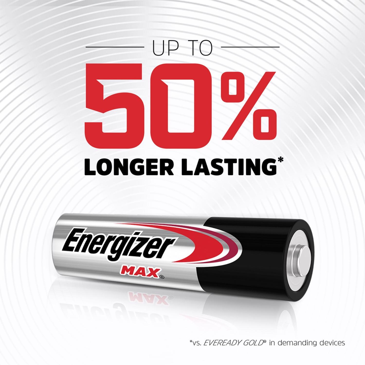 Energizer Max AA Alkaline Batteries 8 pk Carded