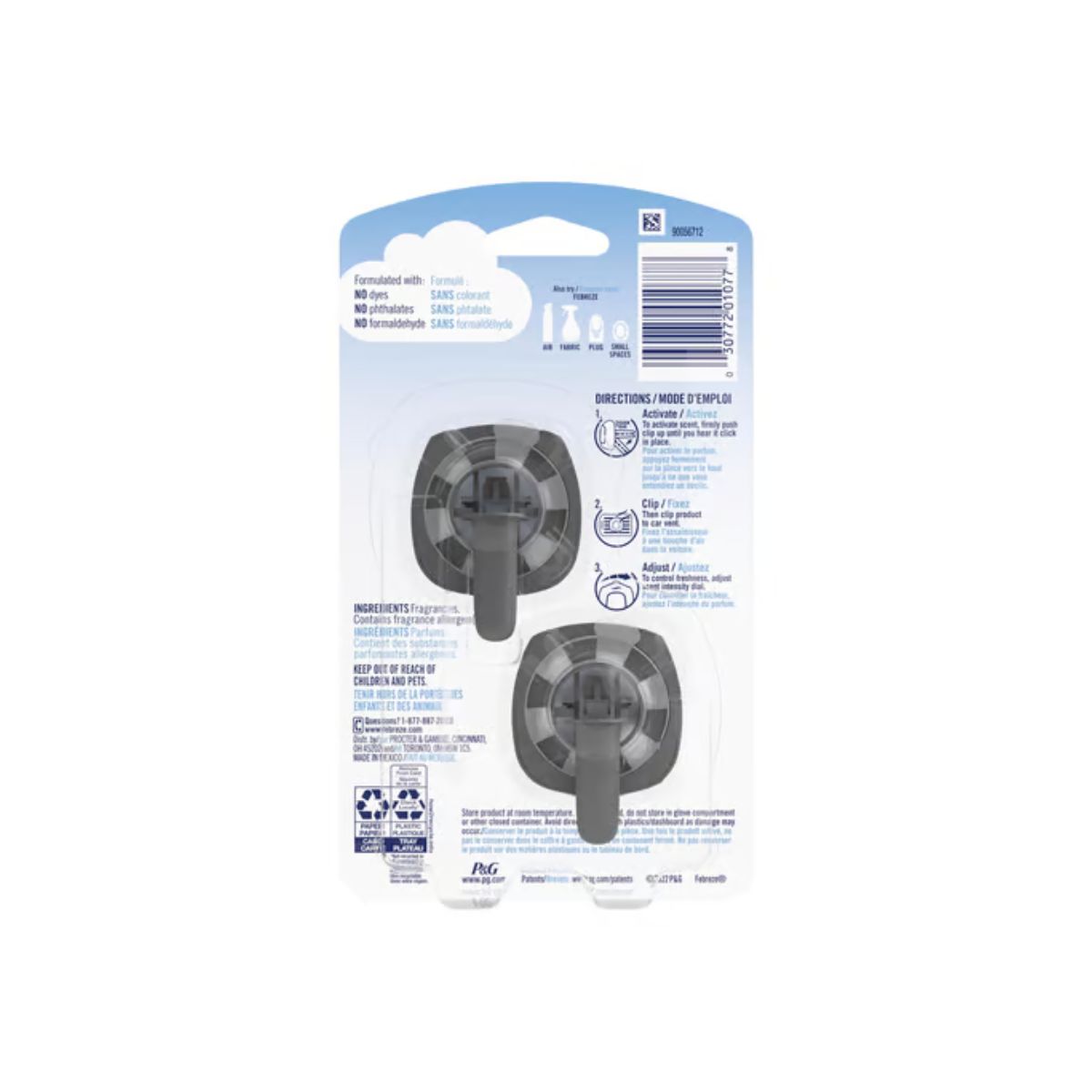 Febreze Linen and Sky Scent Car Air Freshener 0.06 oz Liquid 2 Pack