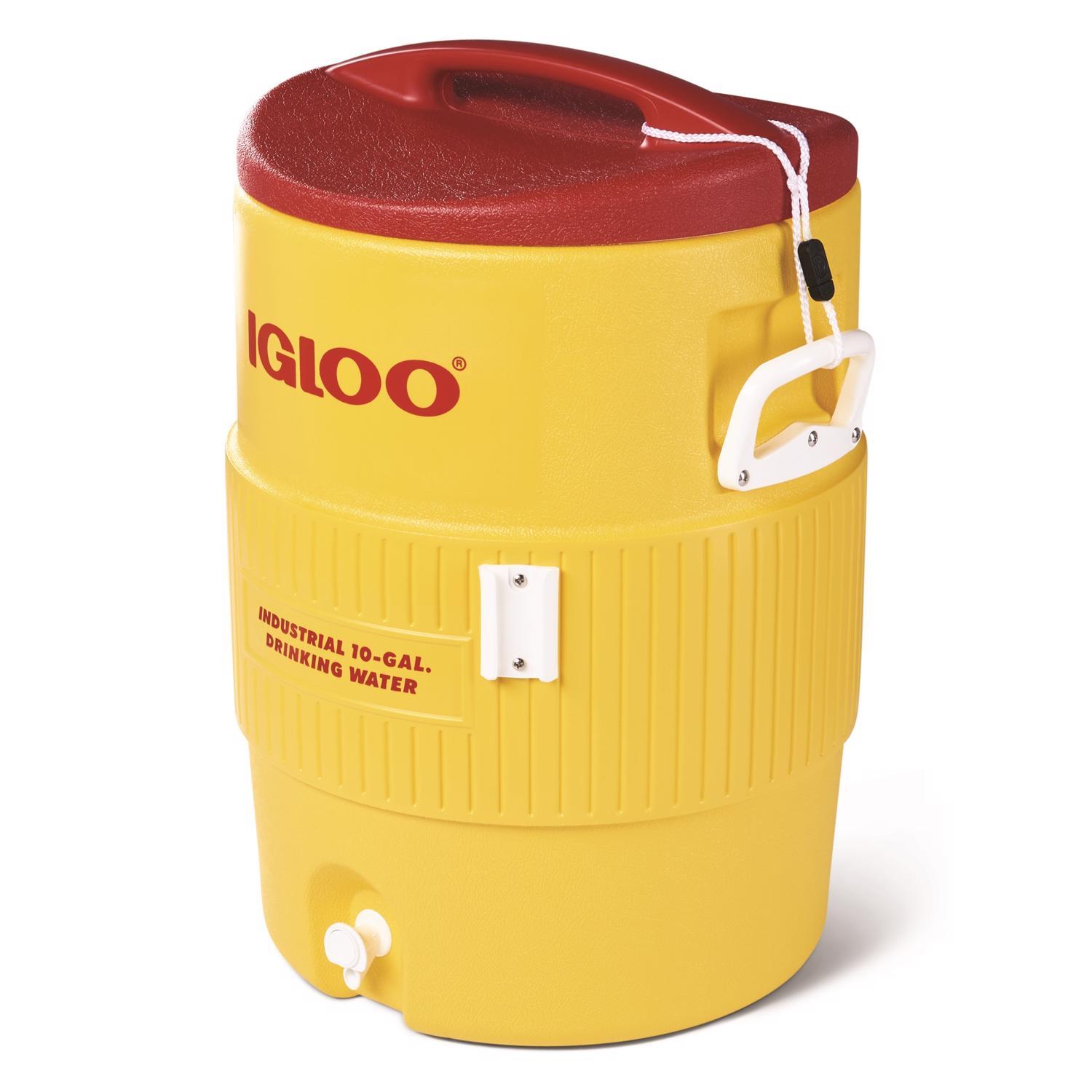 Igloo Industrial Red/Yellow 10 gal Water Cooler