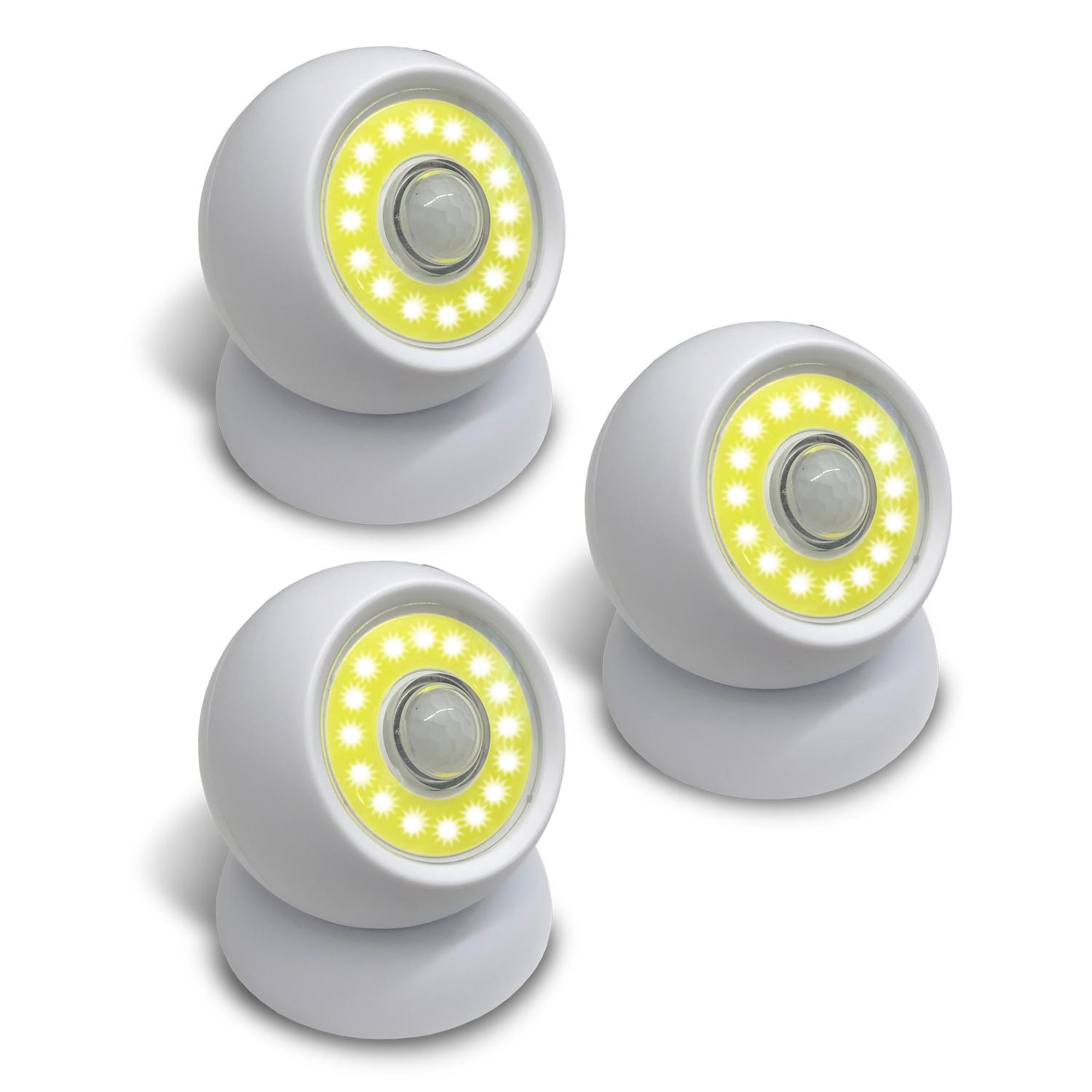 Bell & Howell As Seen On TV 2.95 in. L White Battery Powered LED Accent Light 200 lm
