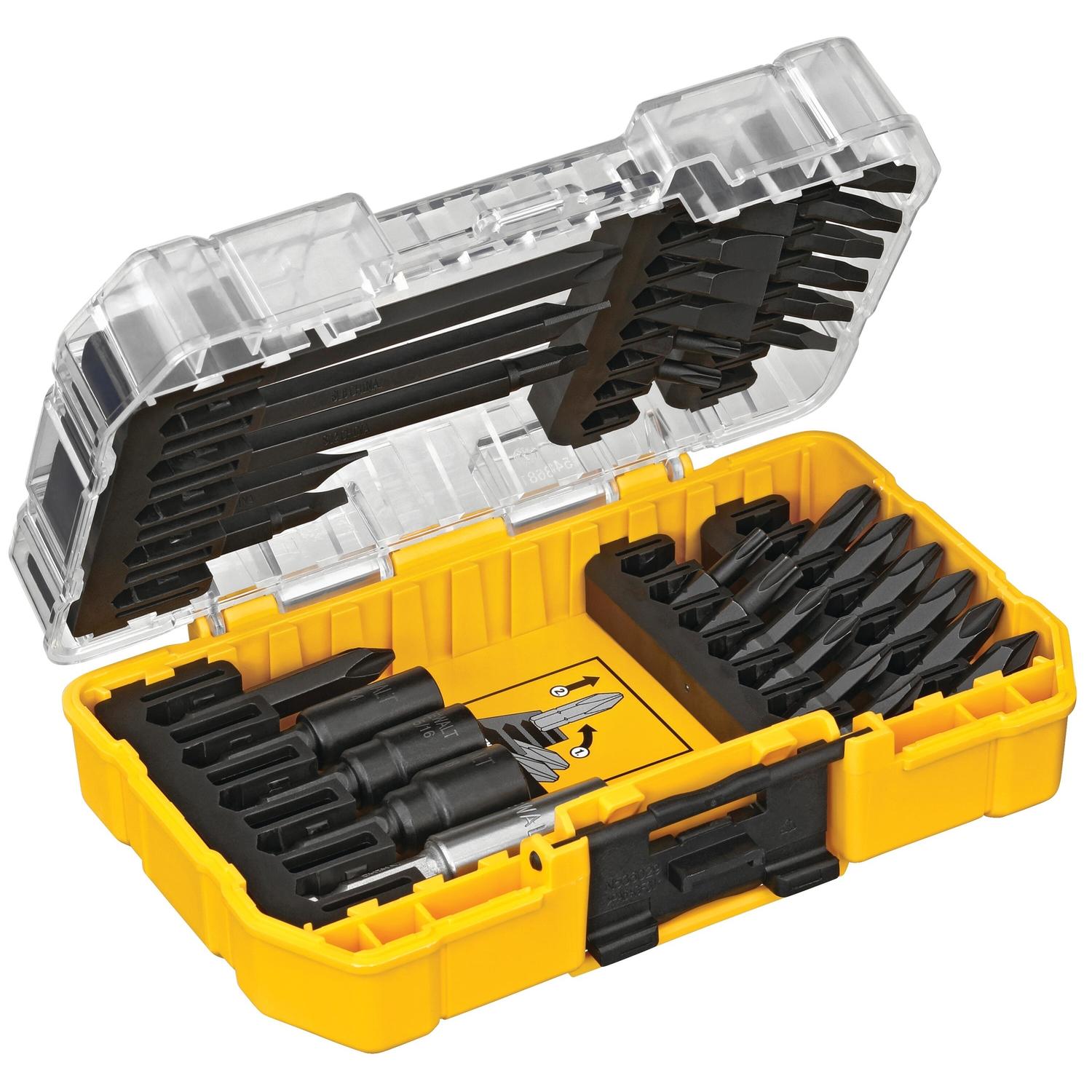 DEWALT Impact Ready Drive Bit Set Steel 34 pc
