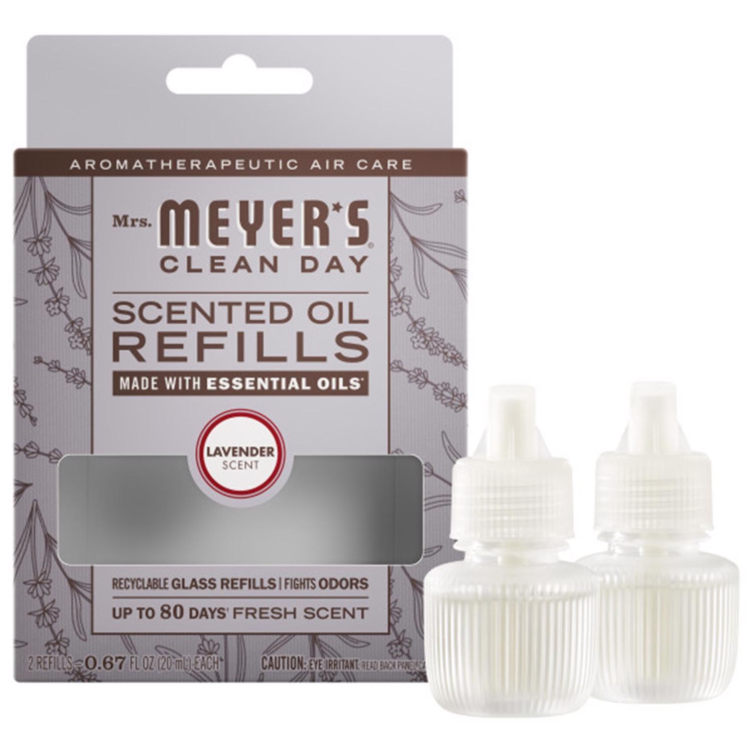 Mrs. Meyer's Clean Day Lavender Scent Air Freshener Oil Refill 0.67 oz Liquid 2 pk
