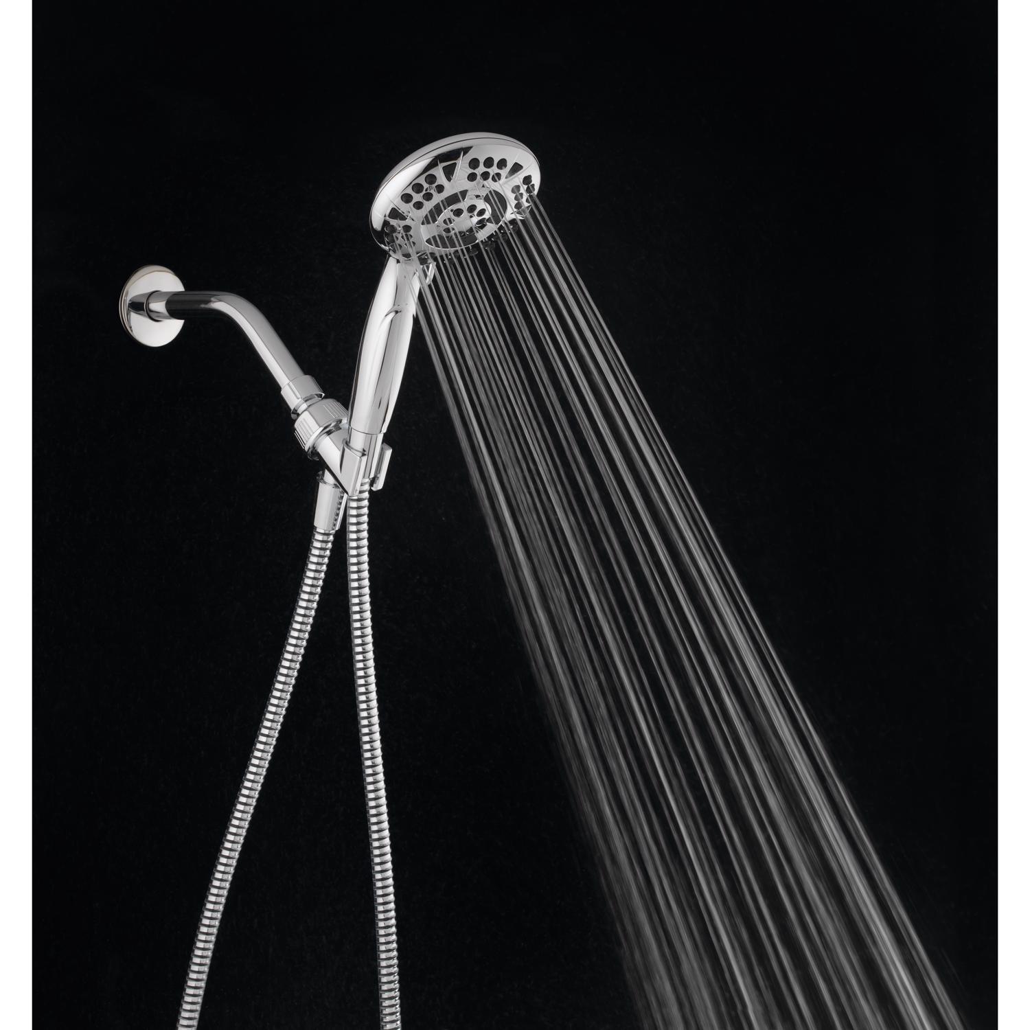 OakBrook Chrome PVC 5 settings Handheld Showerhead 1.8 gpm