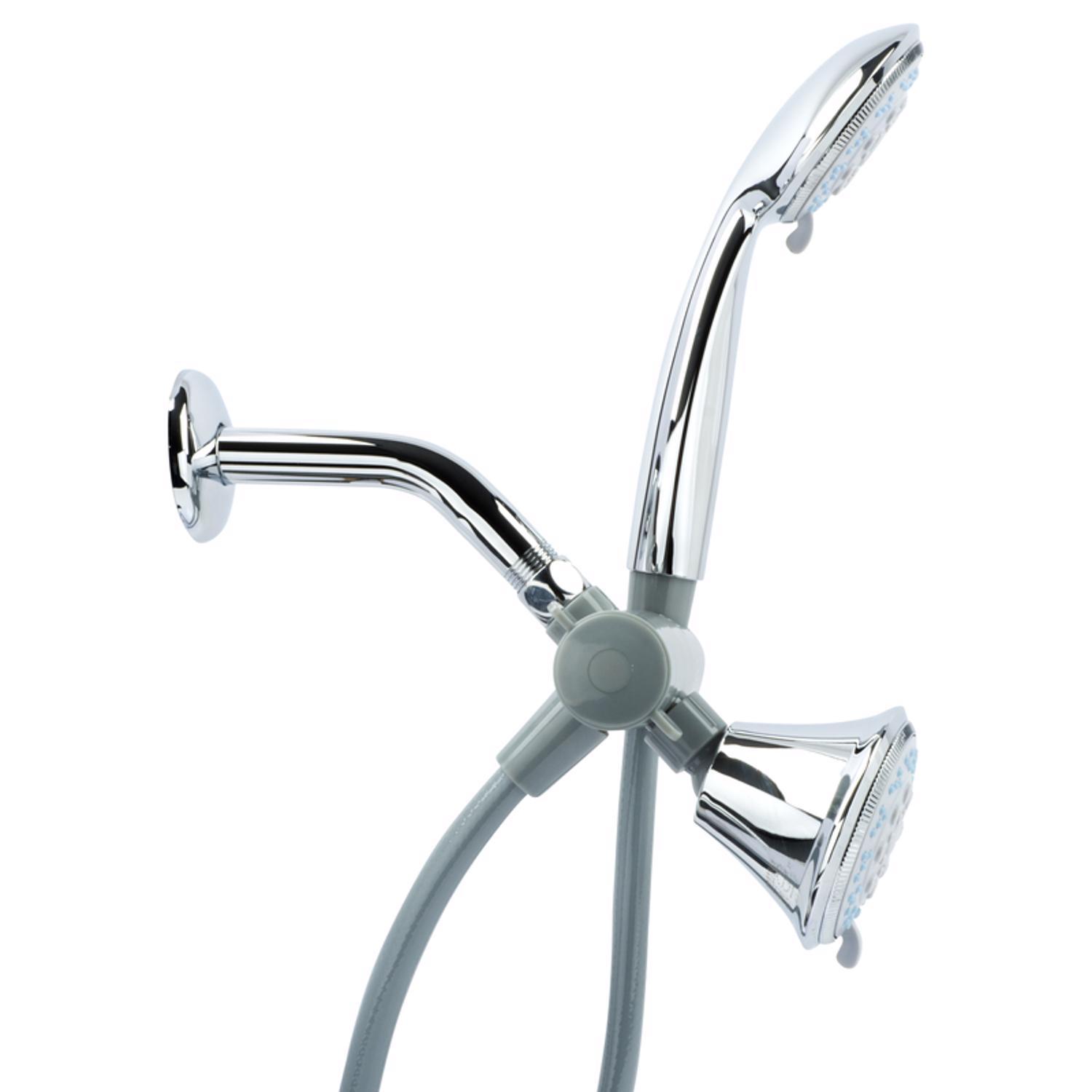 OakBrook Chrome PVC 3 settings Showerhead Combo 1.8 gpm
