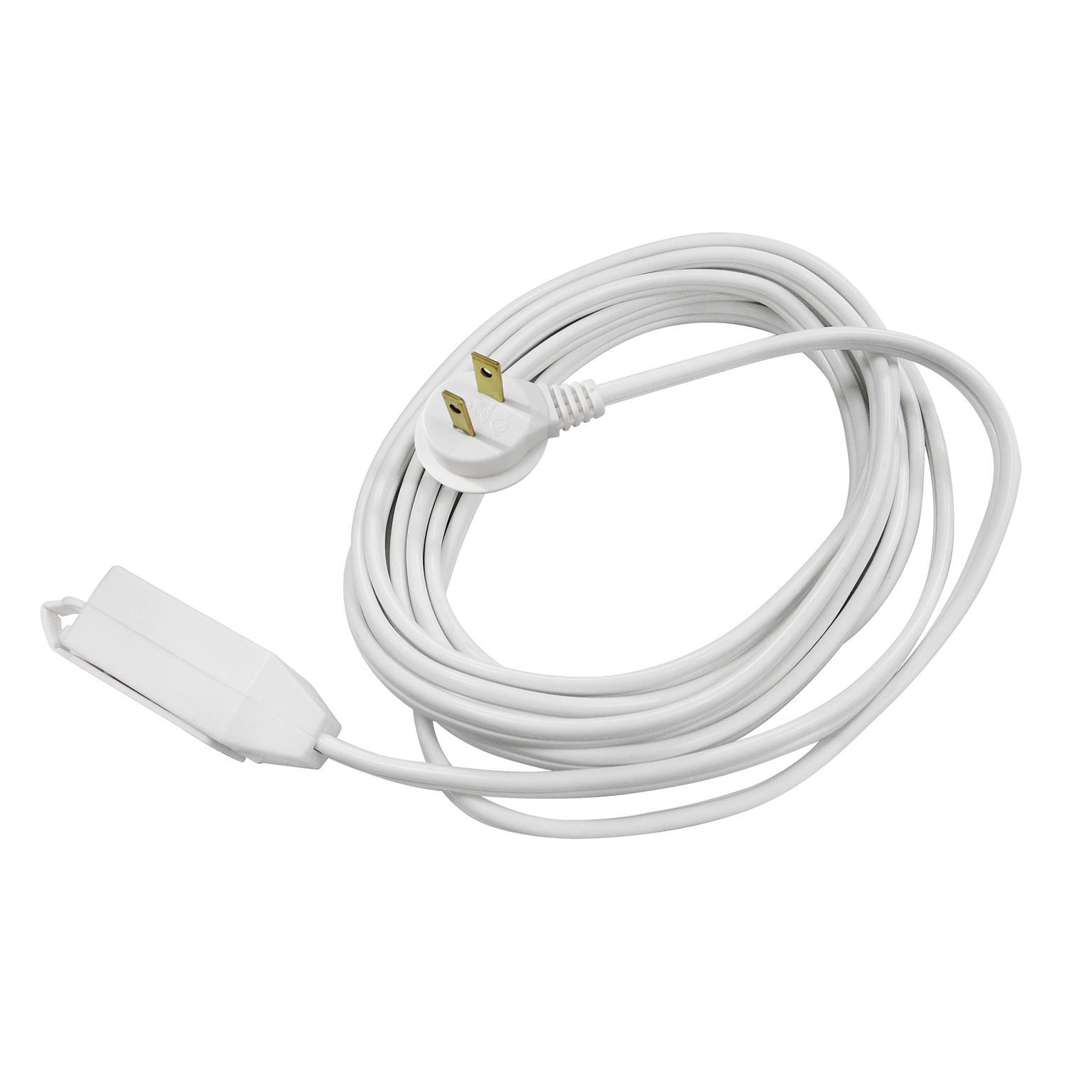 Ace Indoor 12 ft. L White Extension Cord 16/2 SPT-2