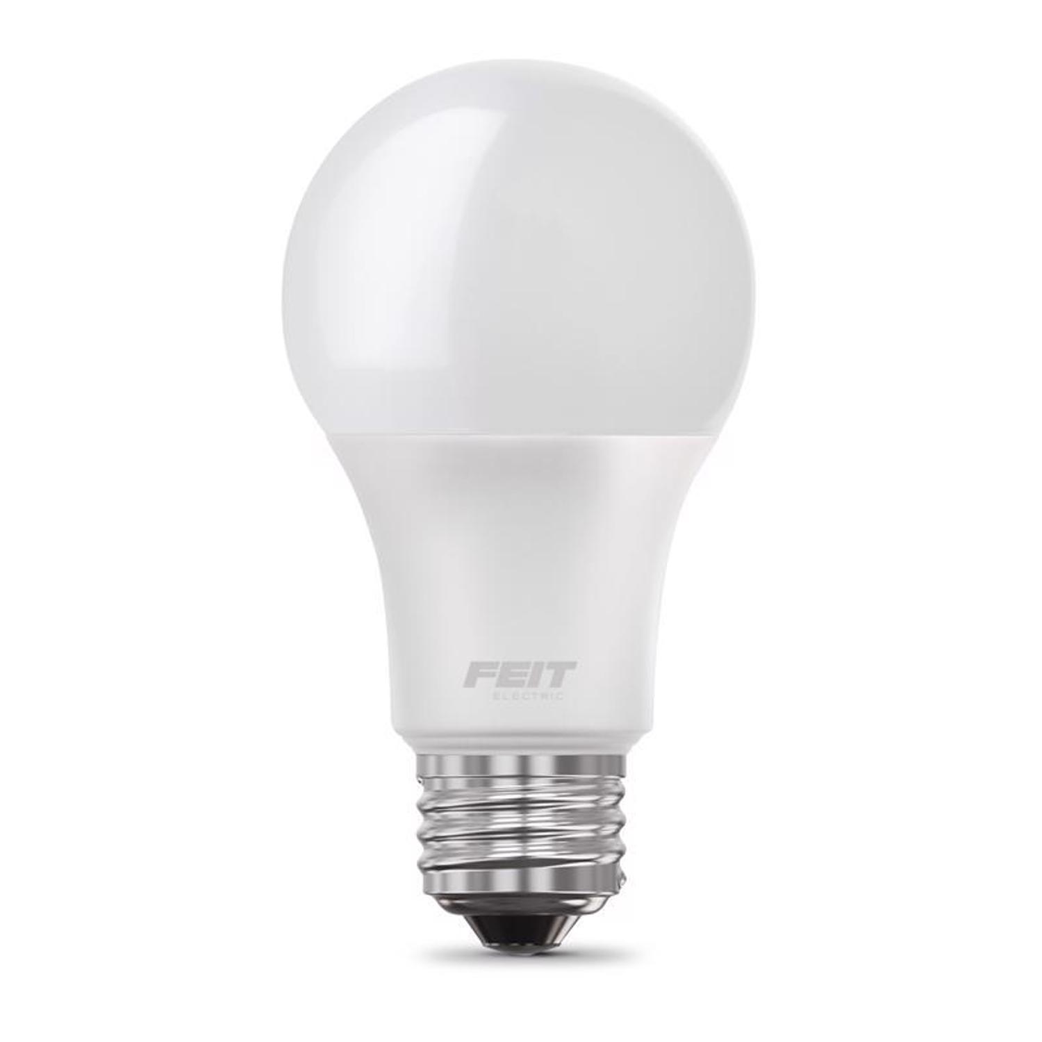 Feit A19 E26 (Medium) LED Bulb Bright White 100 Watt Equivalence 6 pk