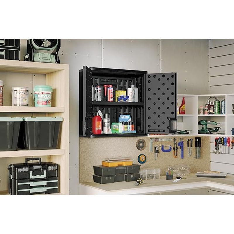 Suncast Wall Storage Cabinet Black