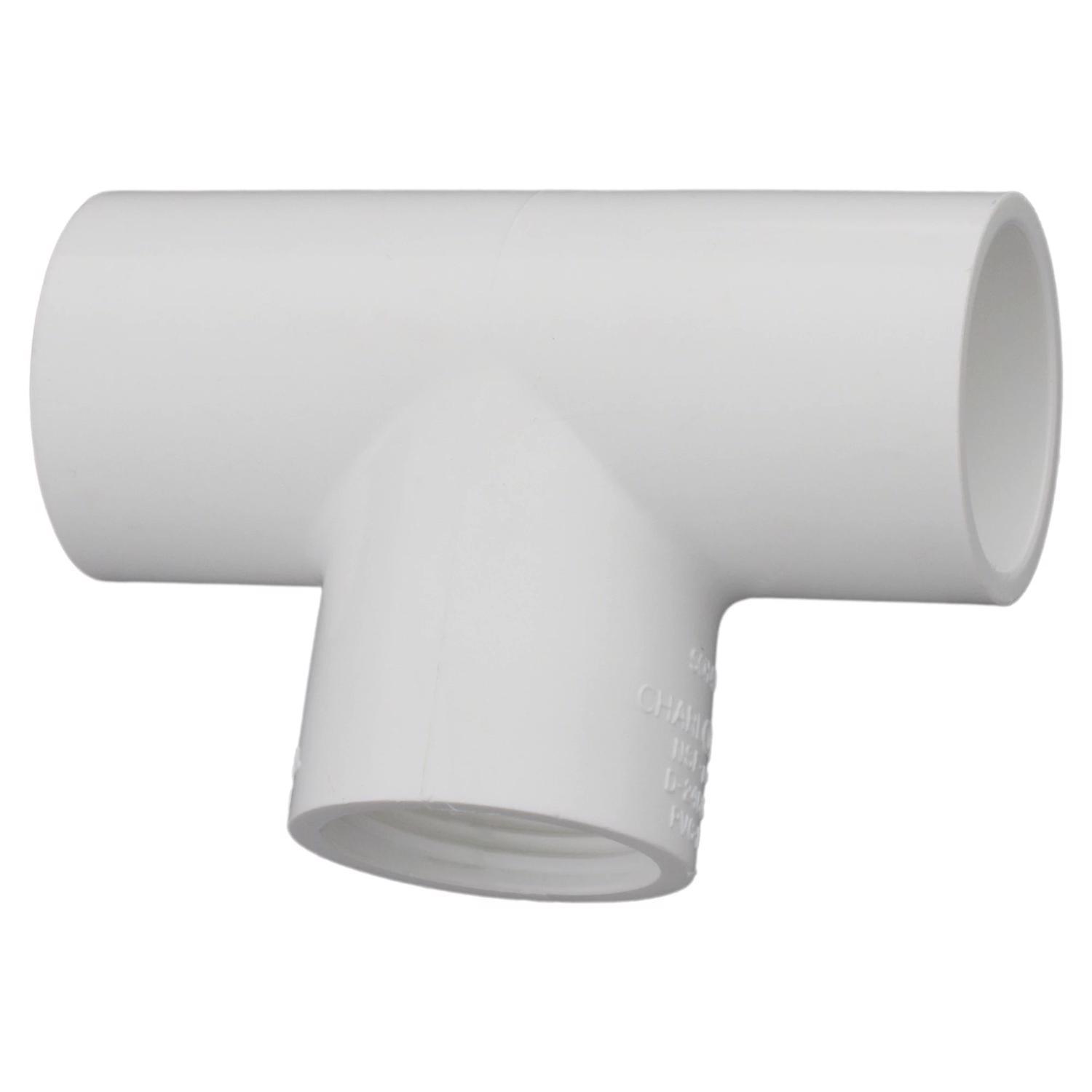 Charlotte Pipe Schedule 40 3/4 in. Slip X 3/4 in. D Slip PVC Tee 1 pk