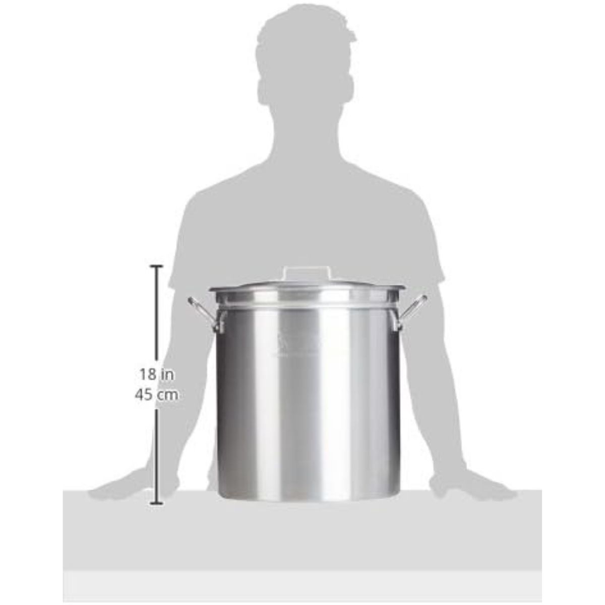 Bayou Classic Aluminum Stockpot with Basket 42 Qt