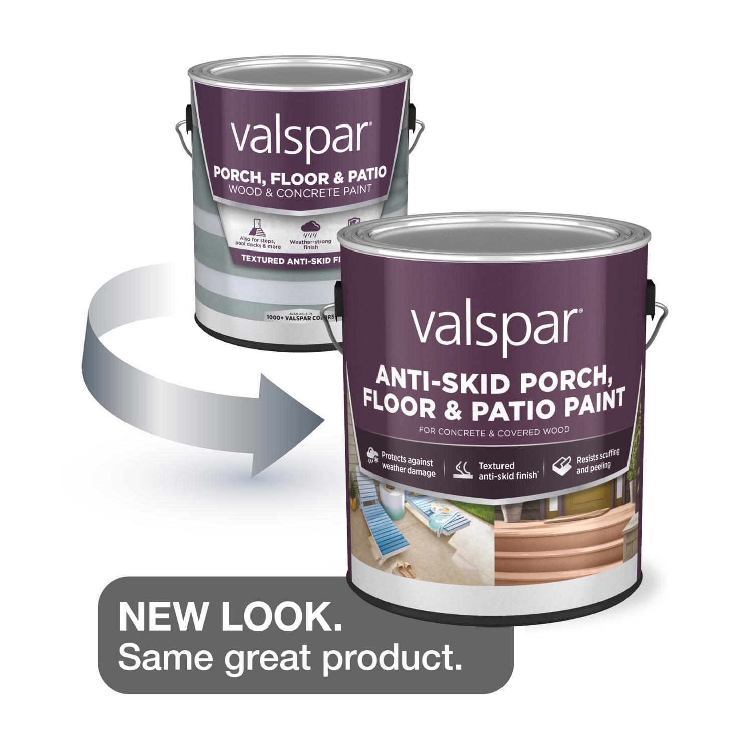 Valspar Porch, Floor & Patio Anti-Skid Flat Base 4 Floor Paint 1 gal