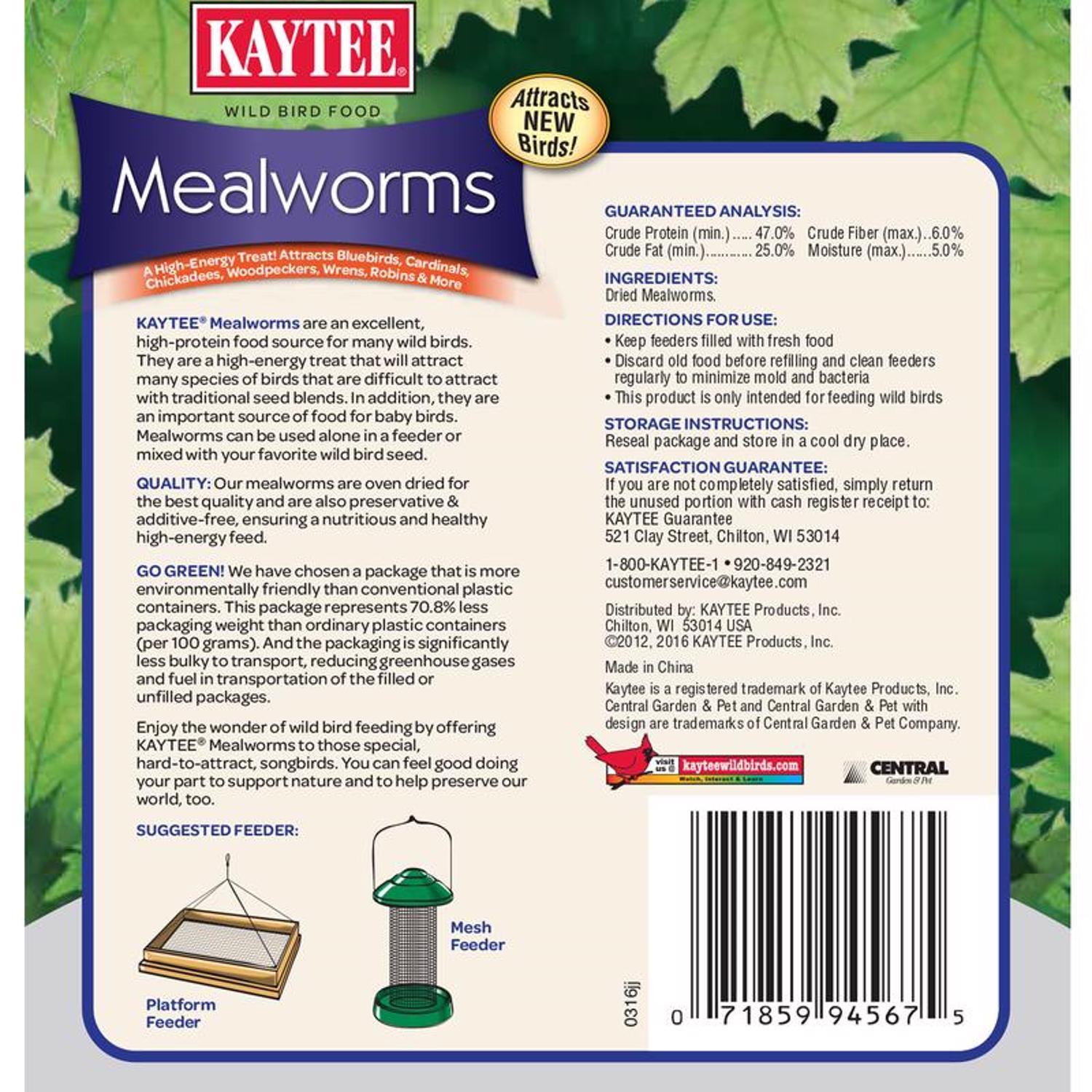 Kaytee Mealworms 3.5 oz