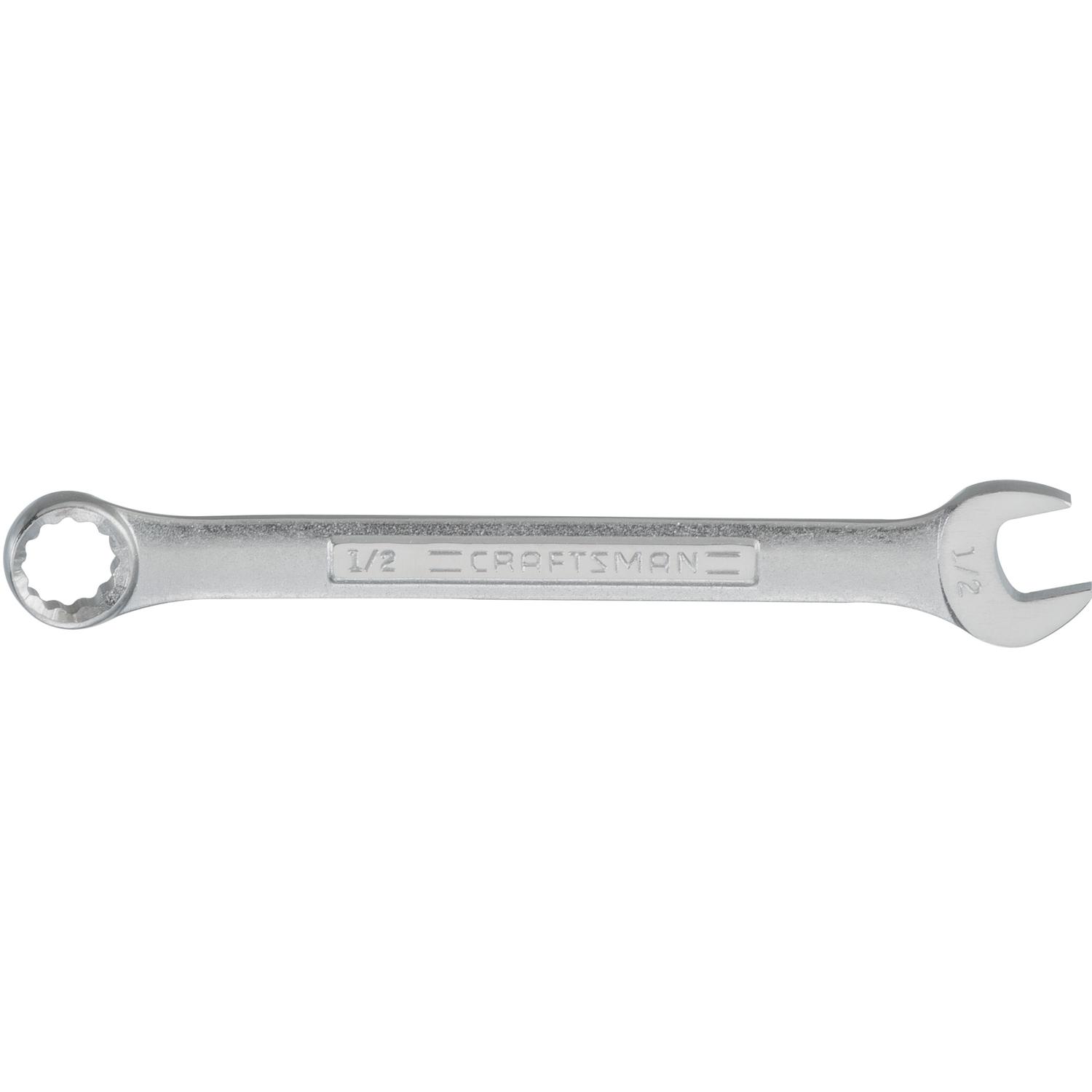 CRAFTSMAN 1/2 in. X 1/2 in. 12 Point SAE Combination Wrench 6.2 in. L 1 pc
