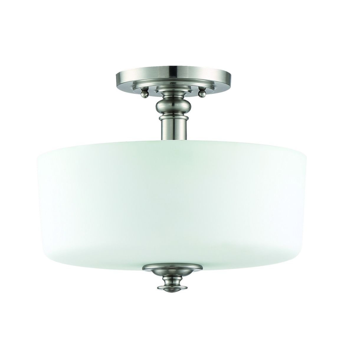 Craftmade Dardyn 3 Light Convertible Semi Flush in Brushed Polished Nickel