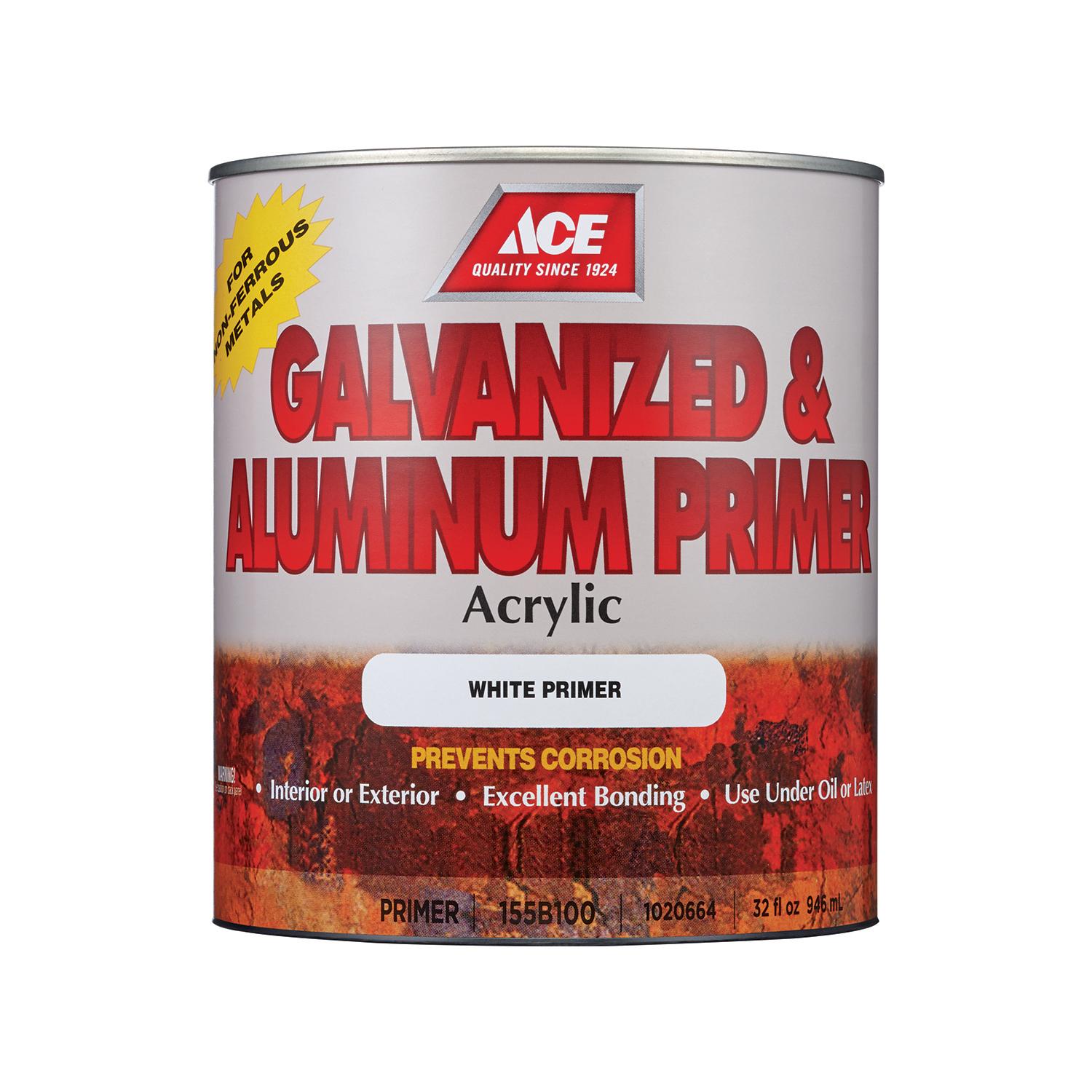 Ace White Acrylic Galvanized & Aluminum Primer 1 Quart