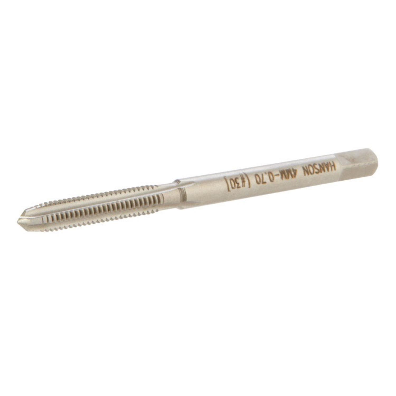 Irwin Hanson High Carbon Steel Metric Plug Tap 4-0.70 mm 1 pc