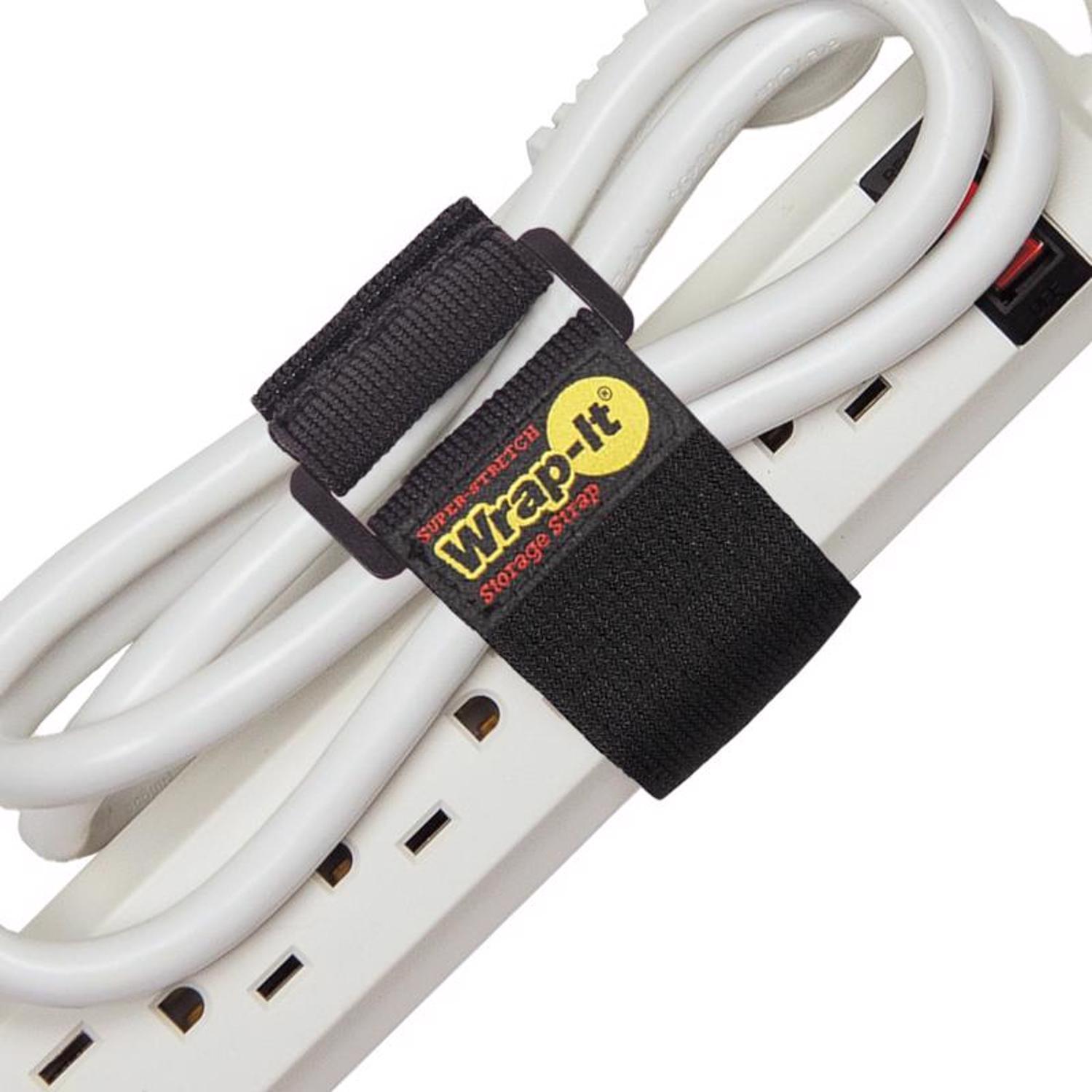 Wrap-It Super-Stretch 1 in. W X 9 in. L Black Stretch Storage Straps 10 lb 5 pk