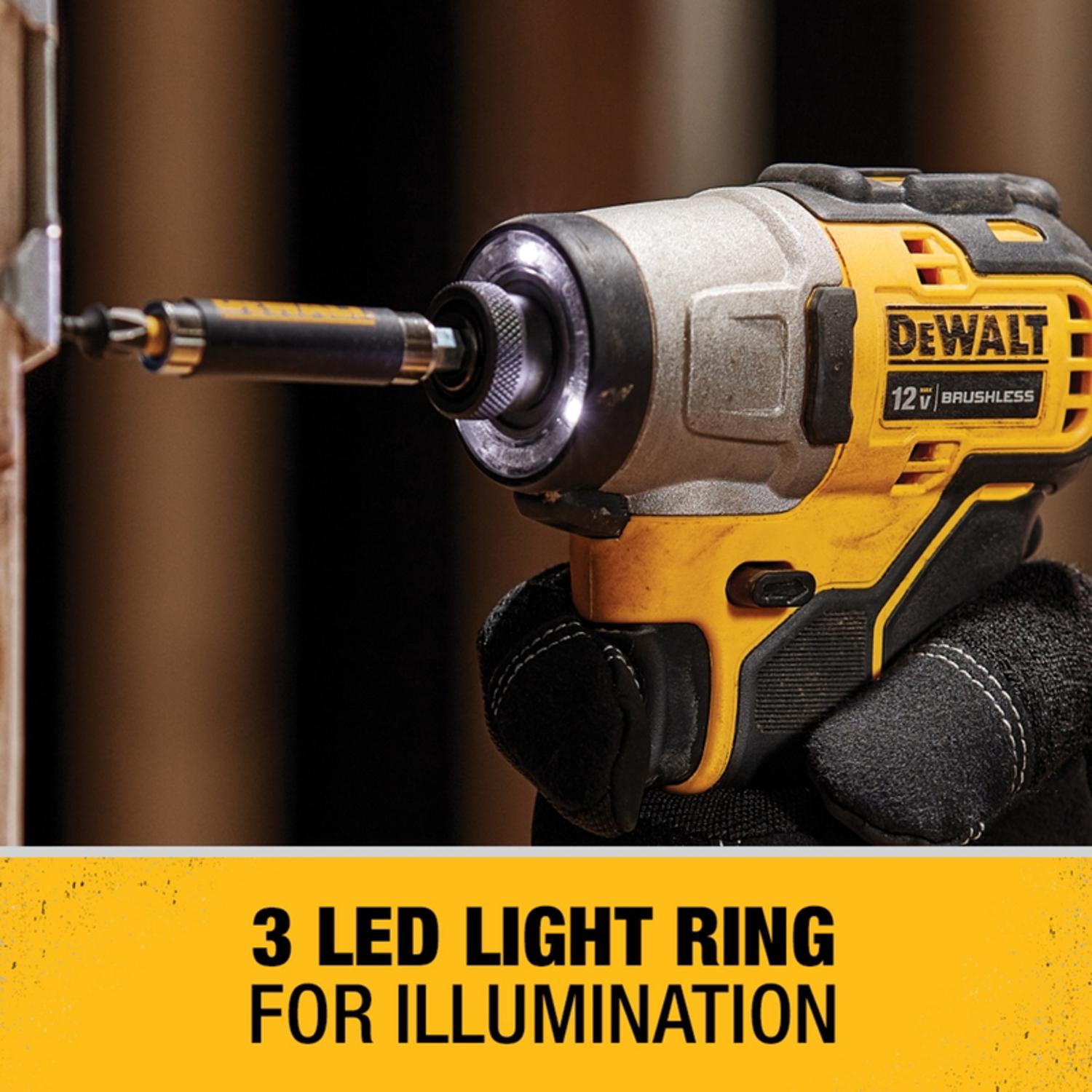 DeWalt 12V MAX XTREME 1/4 in. Cordless Brushless Impact Driver Kit (Battery & Charger)