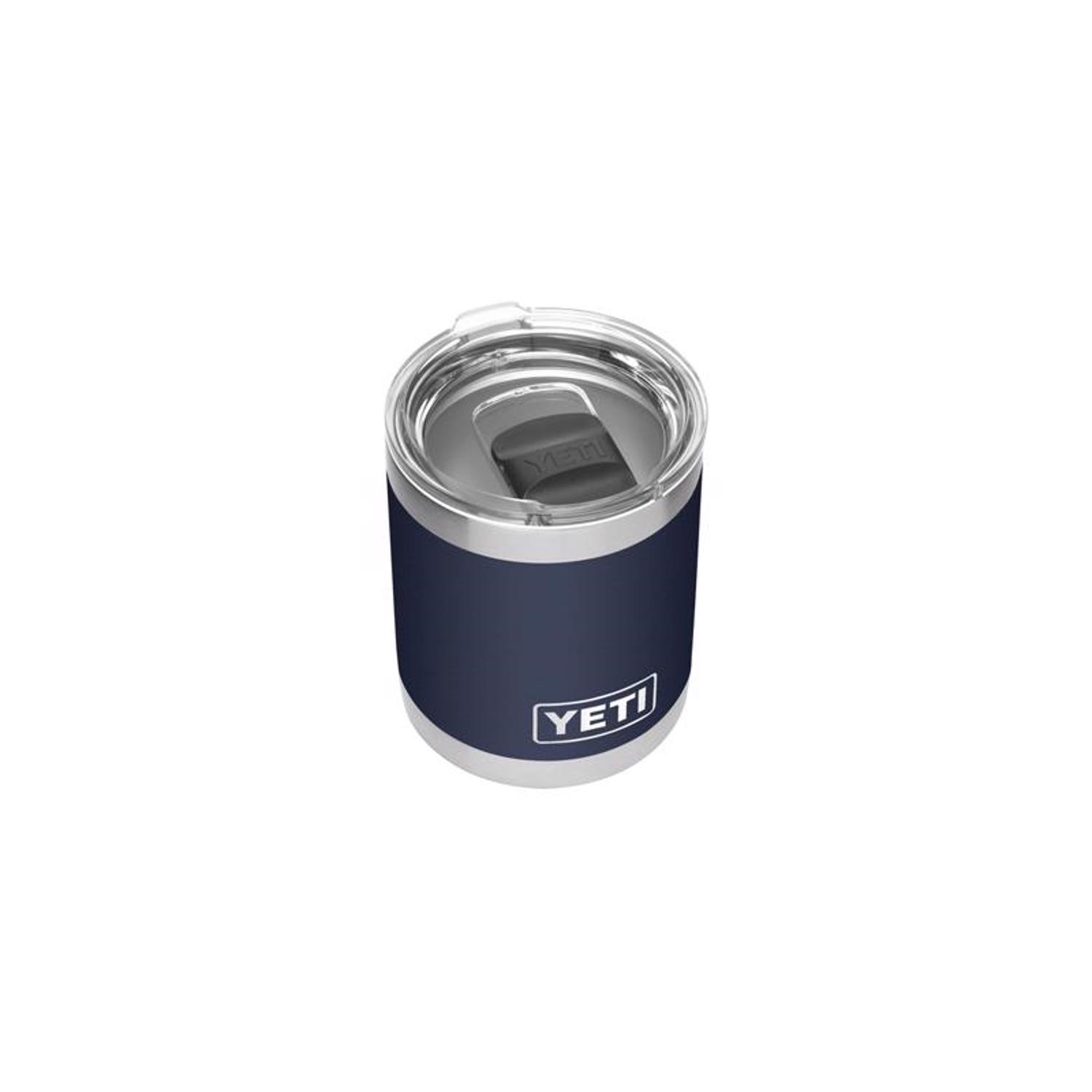 YETI Rambler 10 oz Navy BPA Free Lowball Tumbler with MagSlider Lid