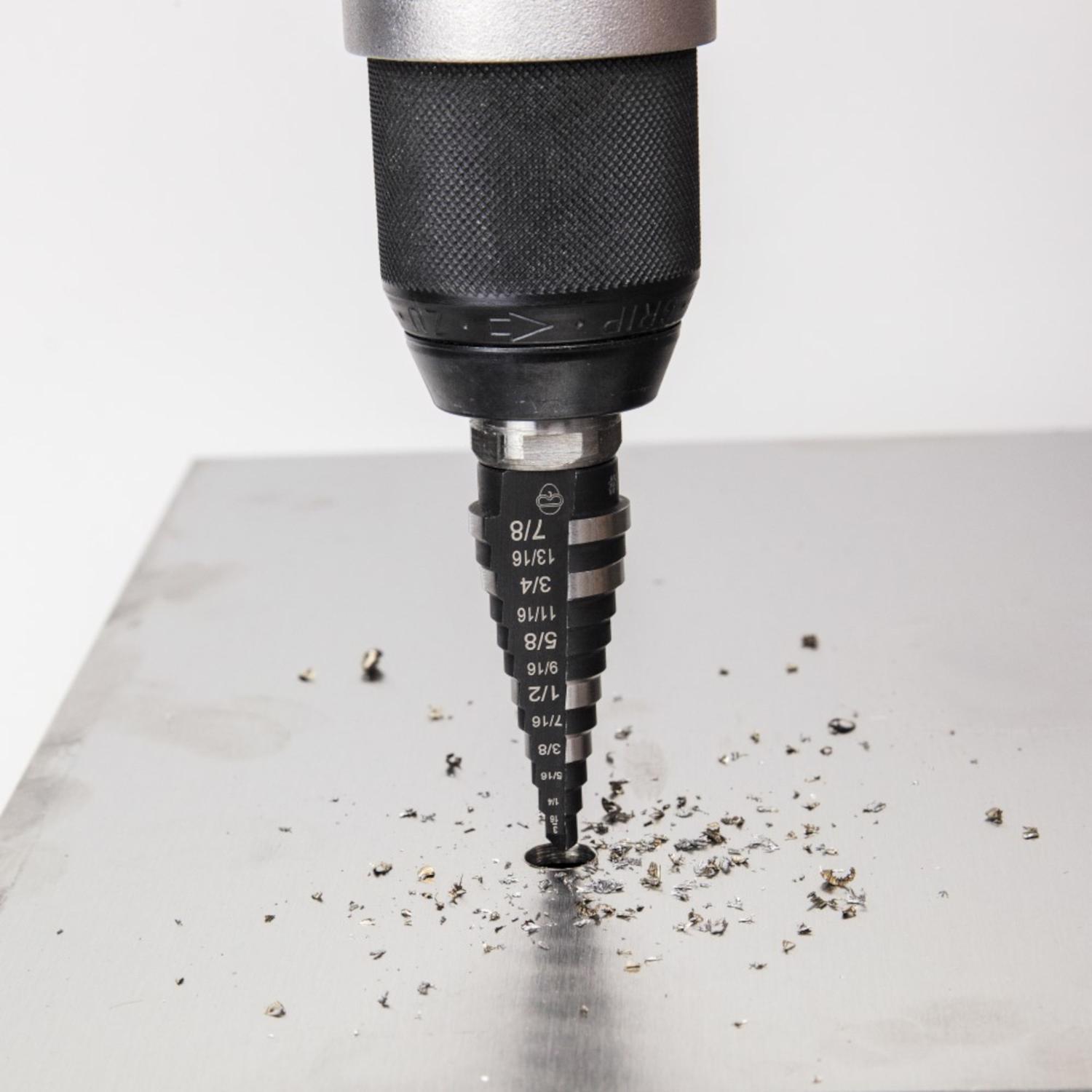 Klein Tools High Speed Steel Step Drill Bit Hex Shank 1 pc