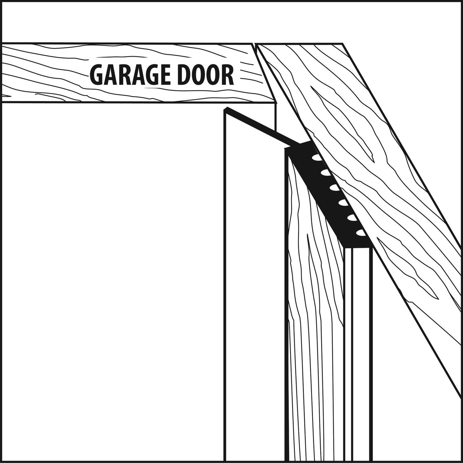 M-D Building Products White Vinyl Weatherstrip For Garage Doors 108 in. L X 0.25 in.