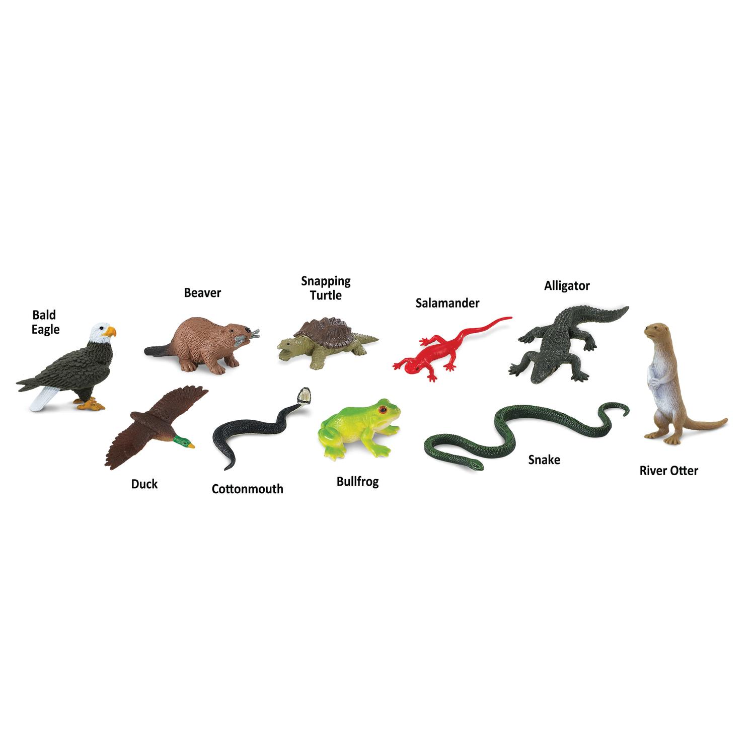 Safari Ltd. Toobs River Toy Assorted 10 pc